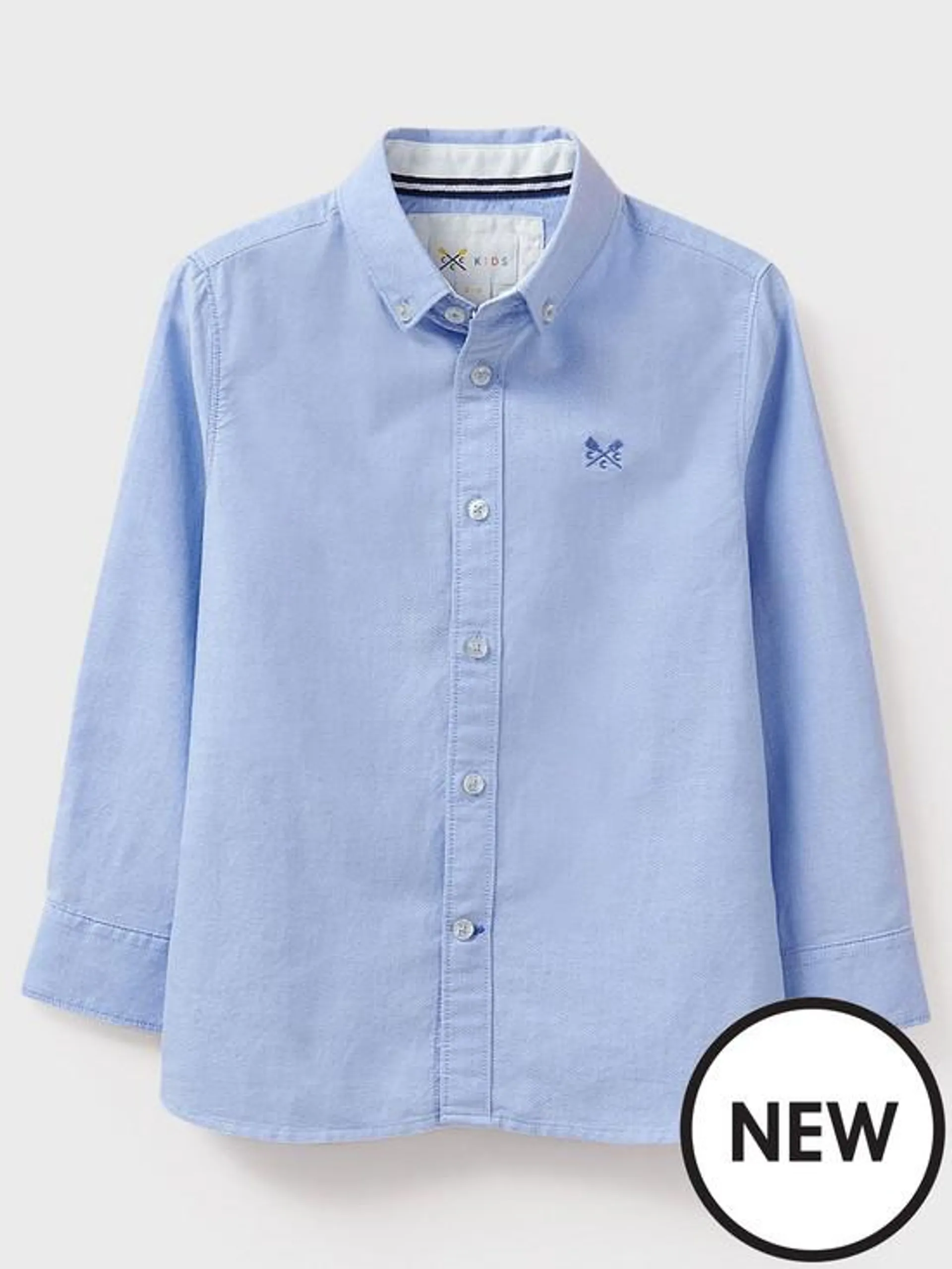 Boys Long Sleeve Oxford Shirt - Light Blue