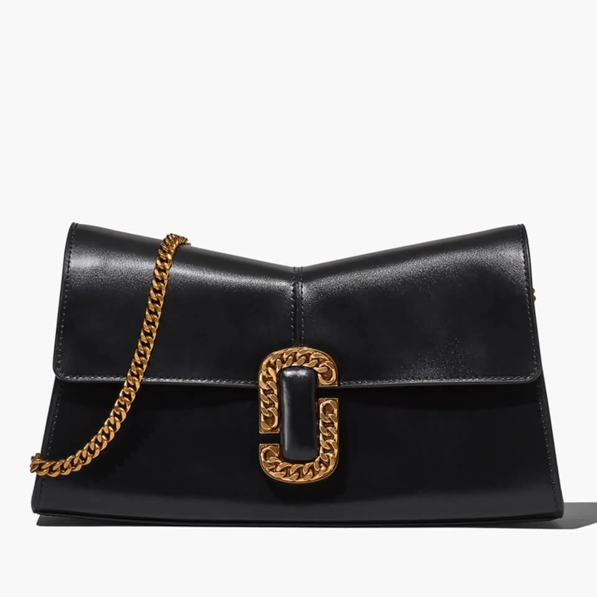 Marc Jacobs St Marc Coated Leather Clutch Bag