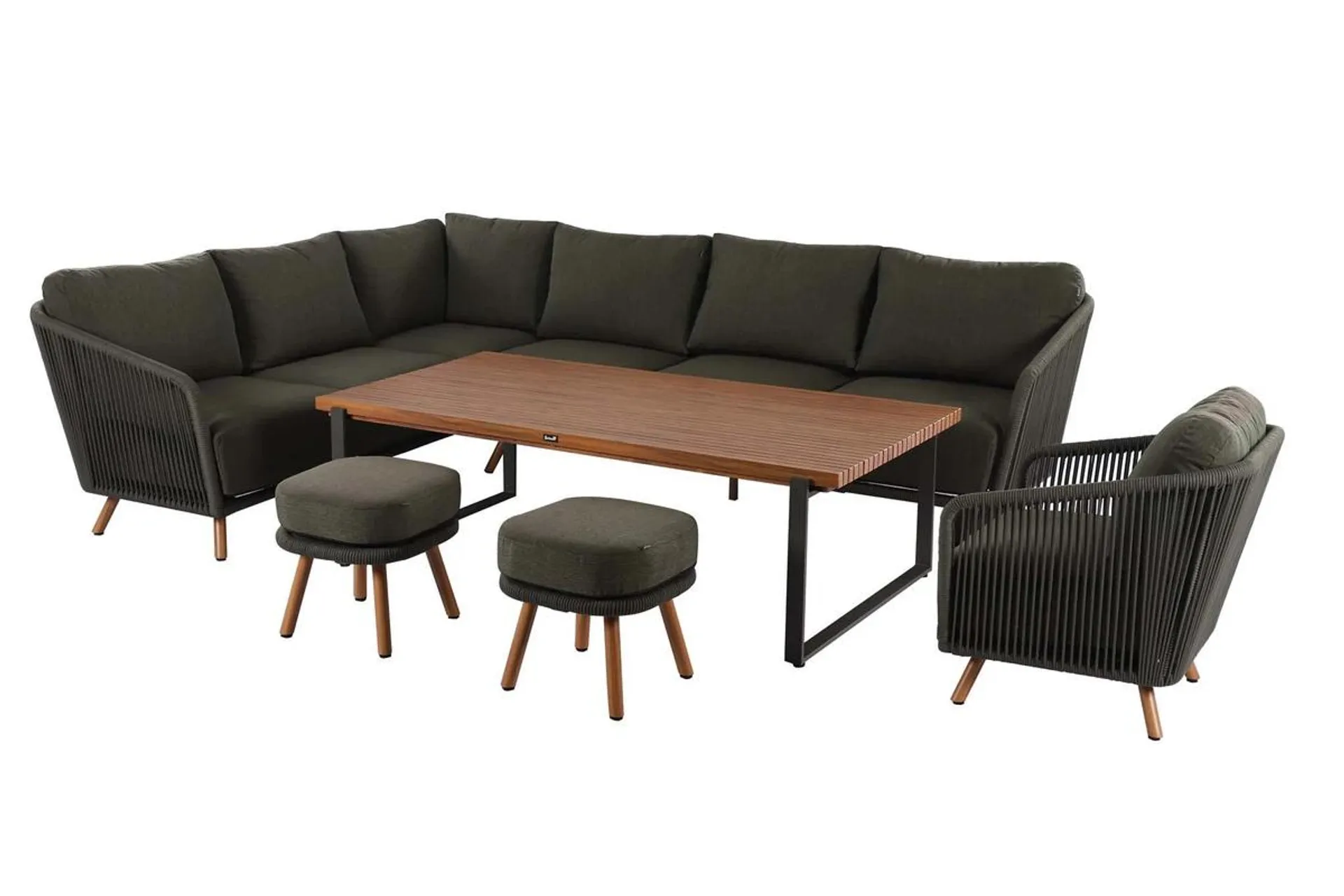 Eden Rectangular Casual Dining Set - Moss