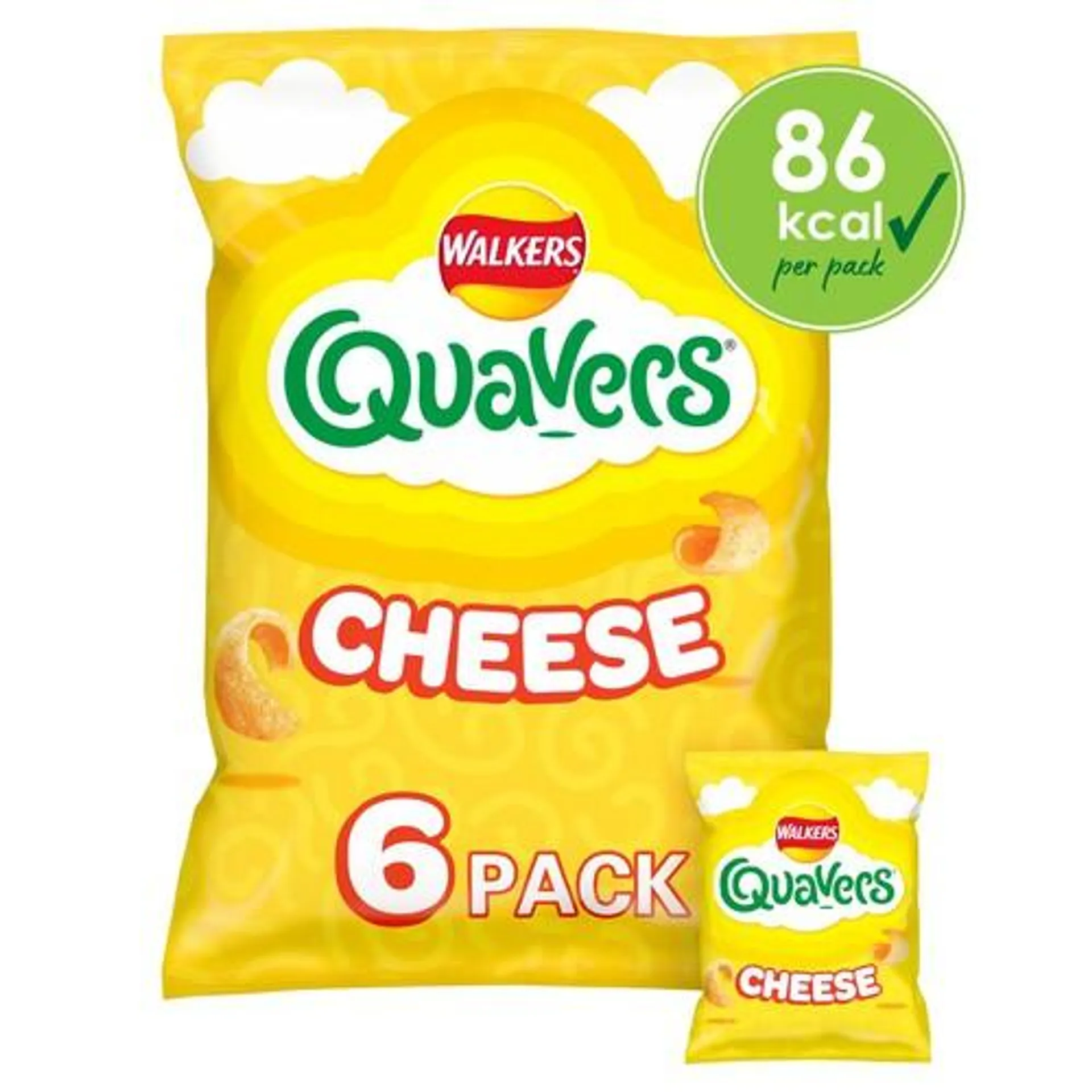 Walkers Quavers Cheese Multipack Snacks Crisps