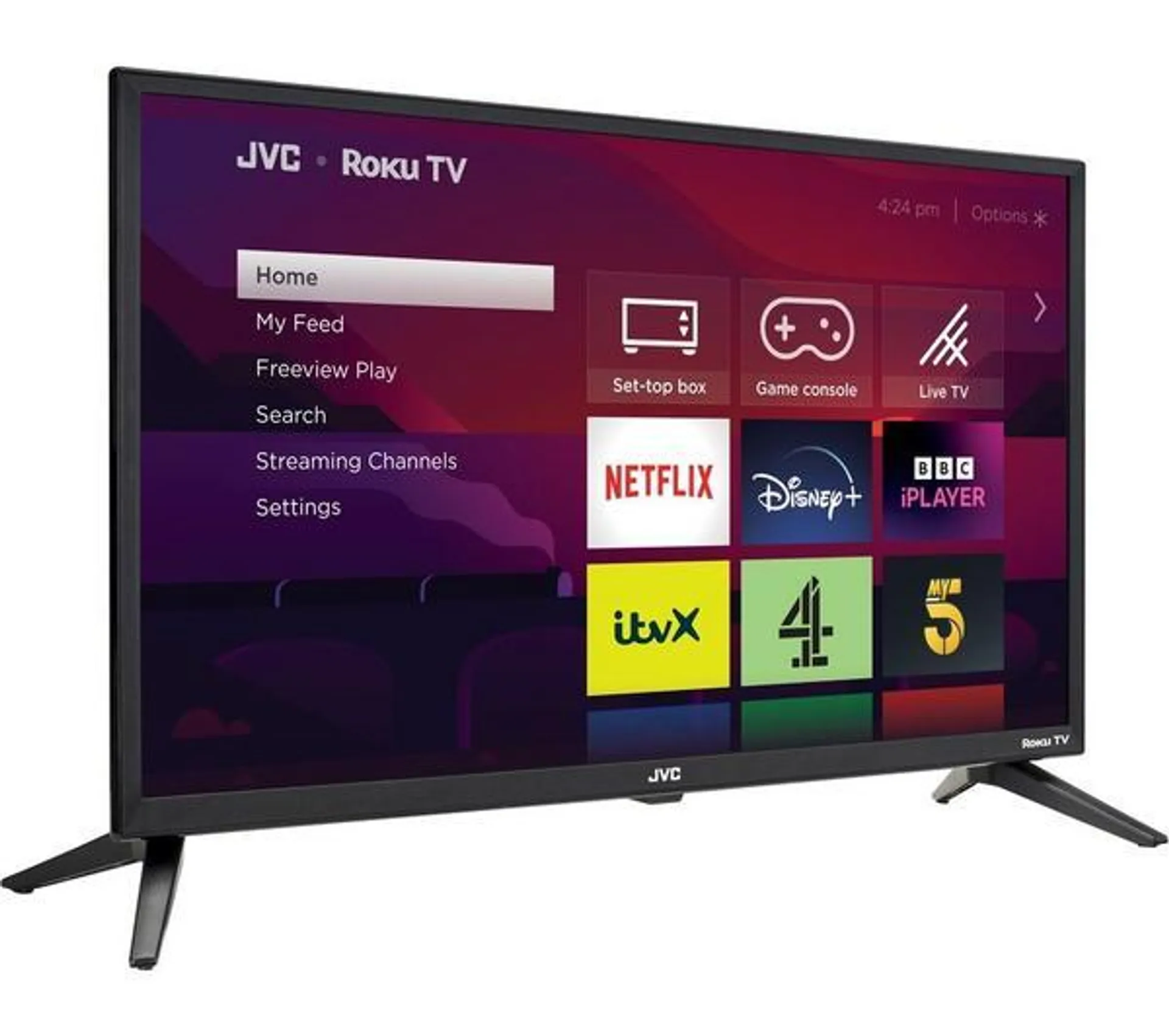 JVC LT-24CR230 Roku TV 24" Smart HD Ready HDR LED TV