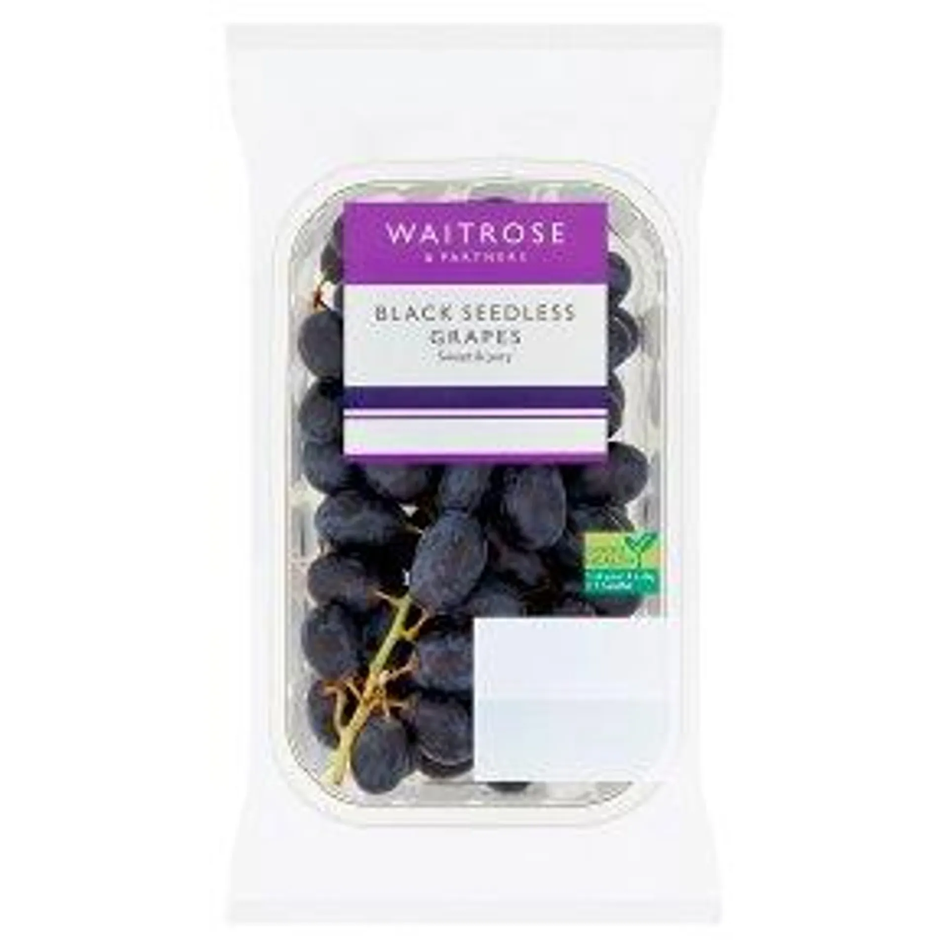 Waitrose Black Seedless Grapes