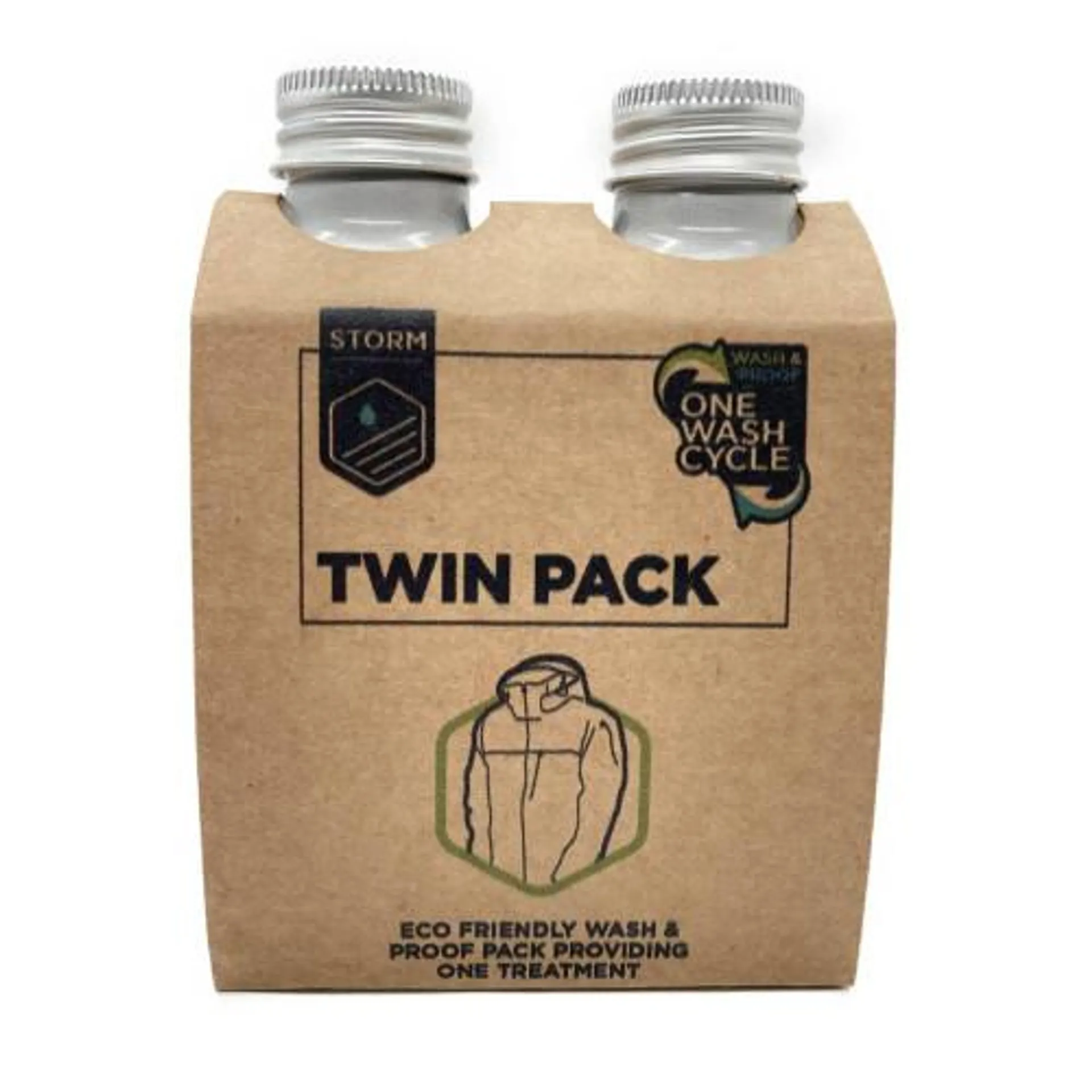 Storm Apparel Eco Wash & Proof Twin Pack 75ml - Silver