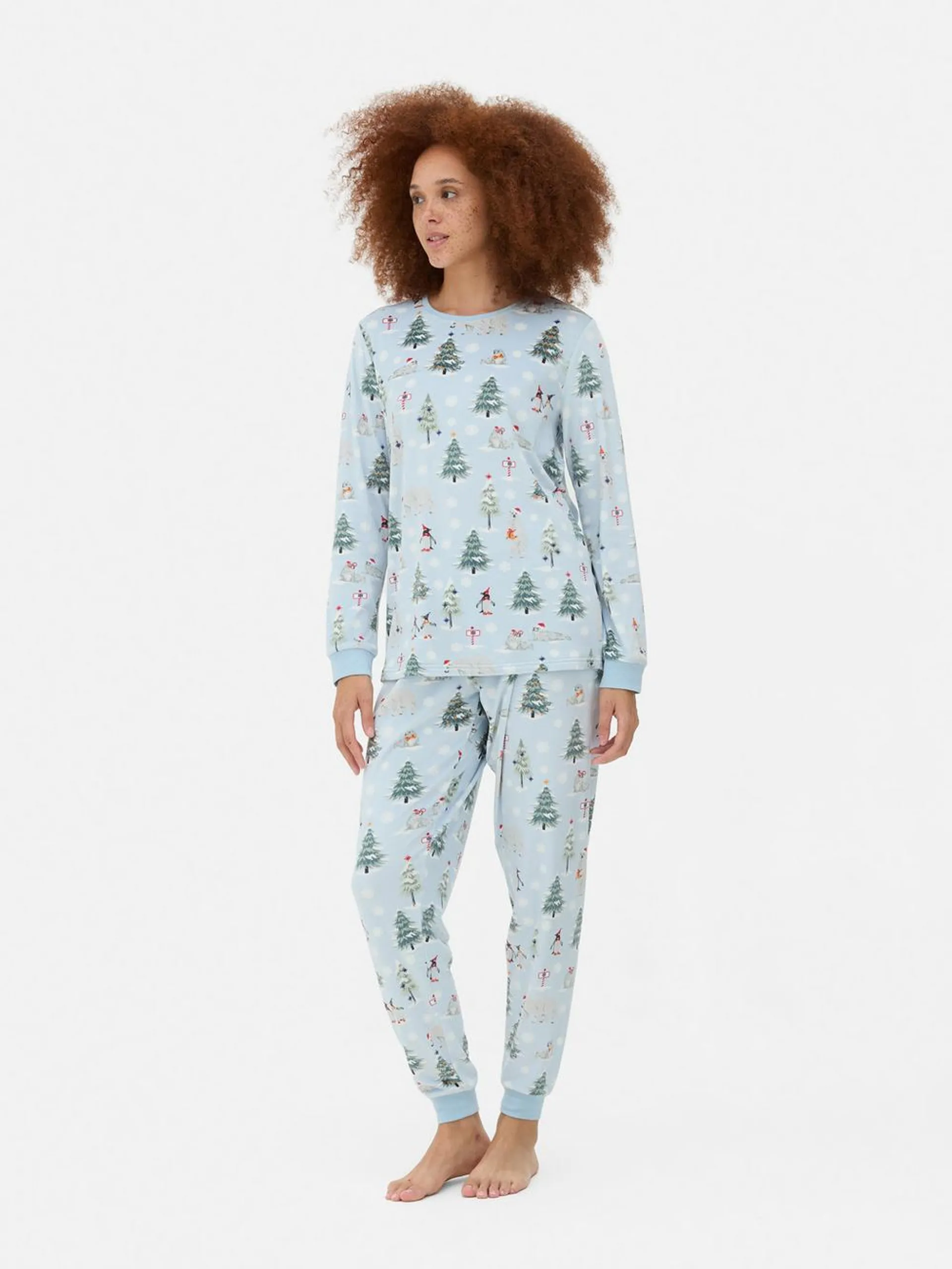 Women's Fleece Christmas Family Pyjamas