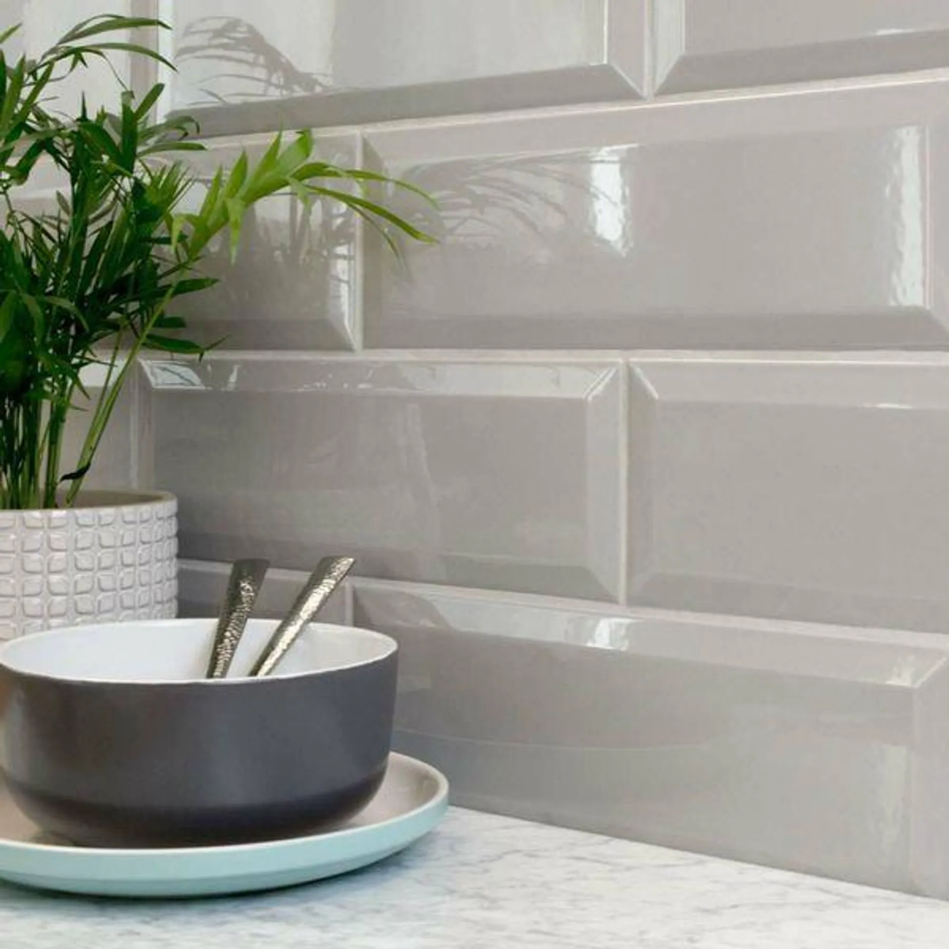 Perle Silver Metro Tiles