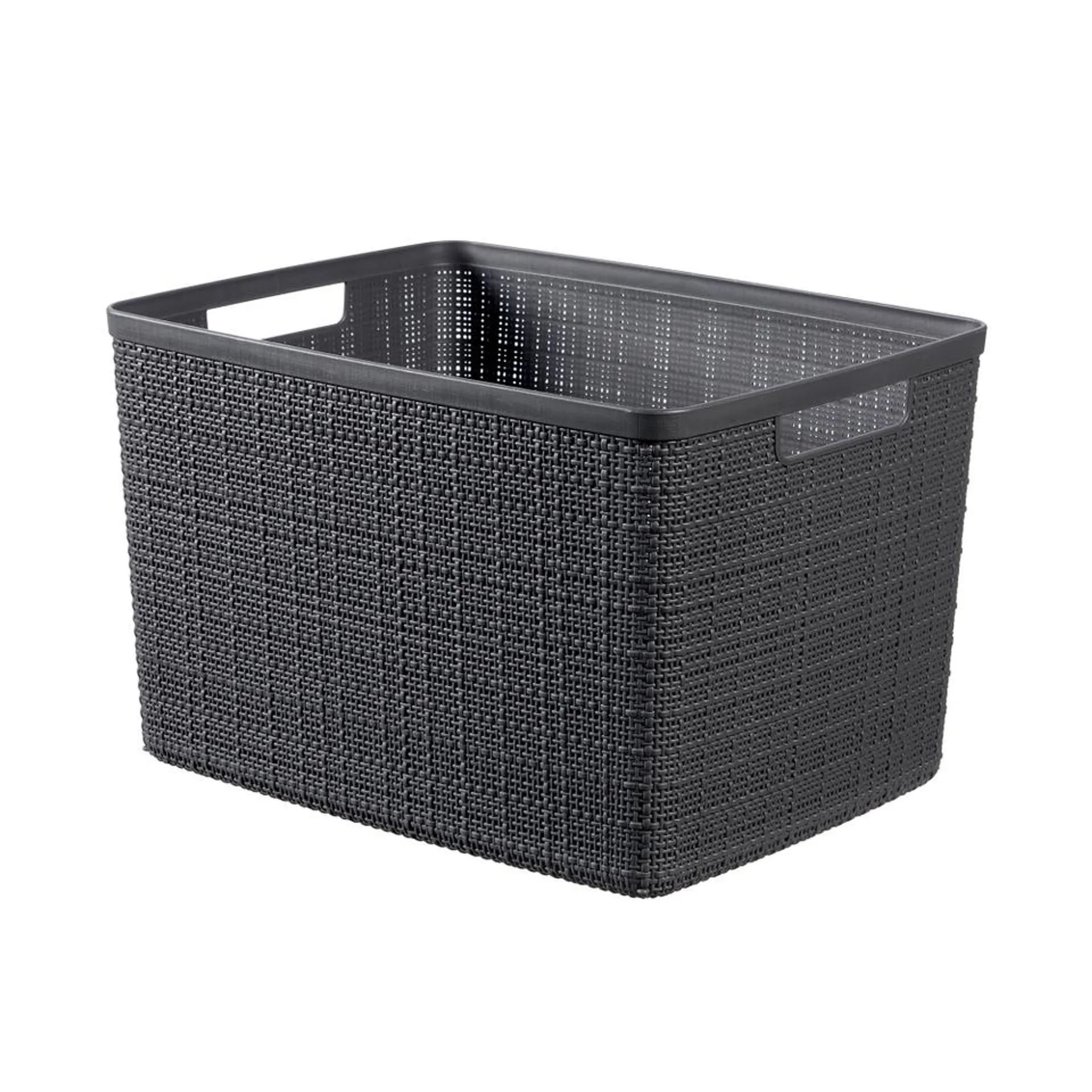 Curver Large Jute Basket - 20L - Grey