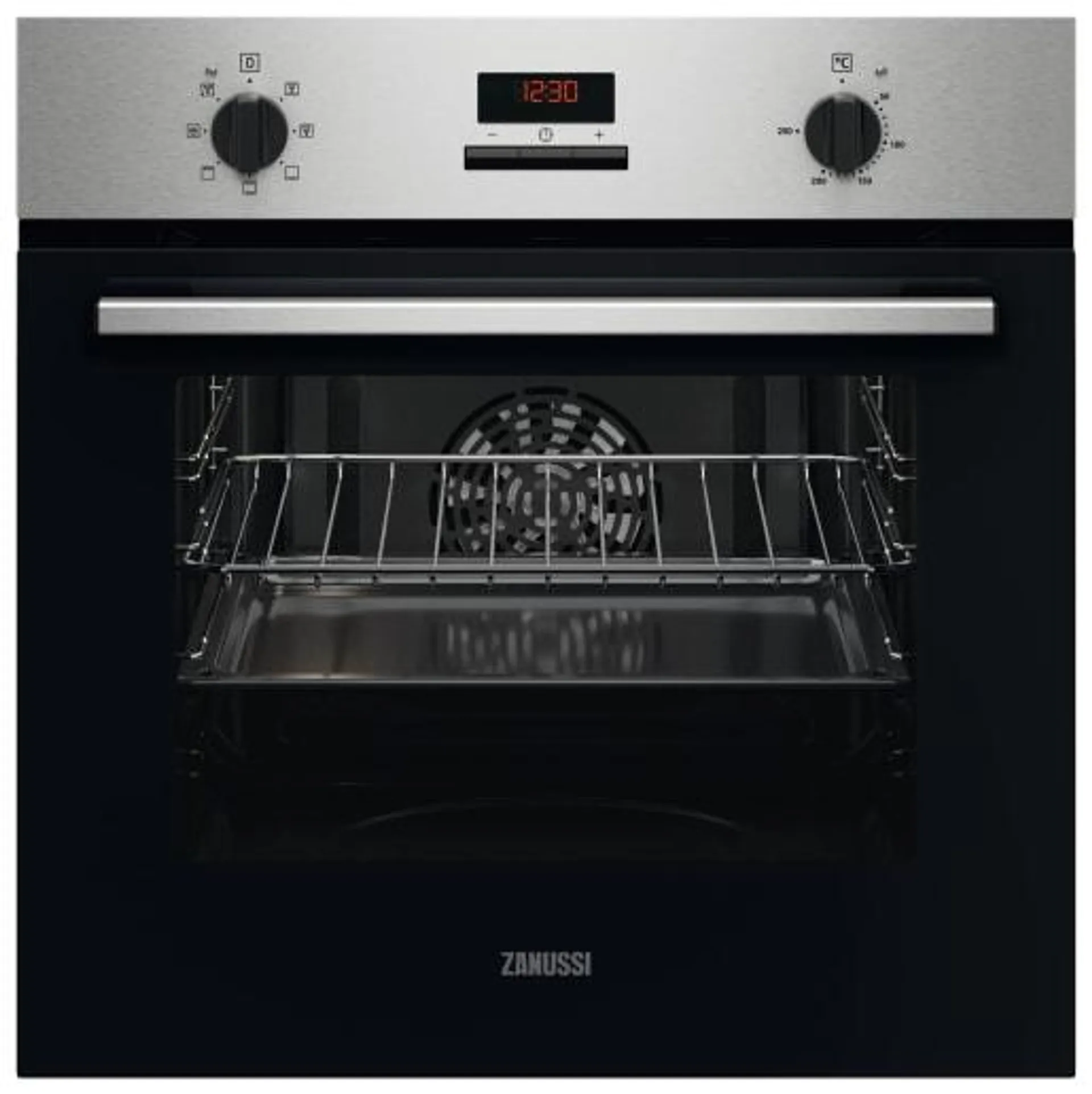 Zanussi ZOHTC2X2 Multi-Function Single Oven - Silver