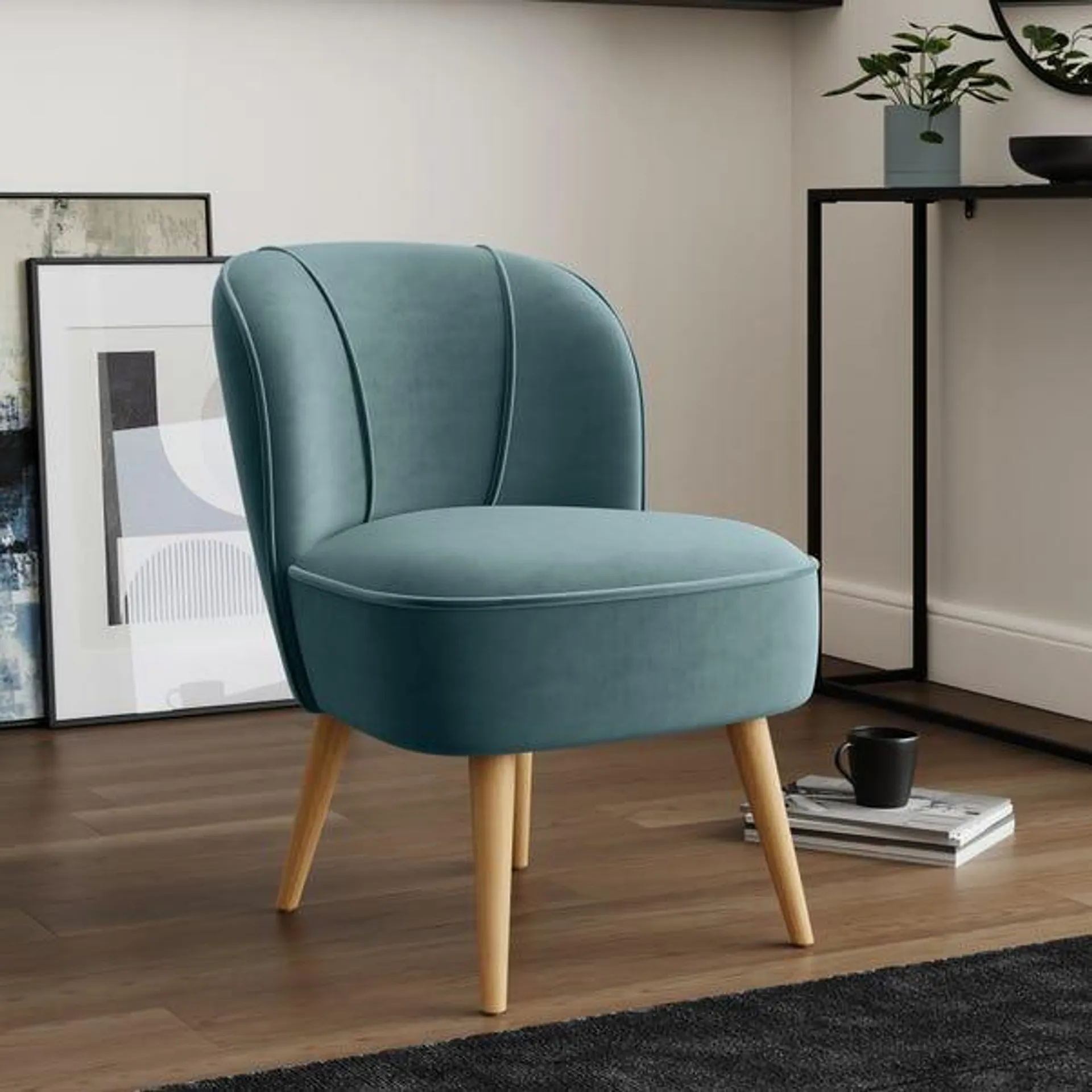 Elsie Velvet Cocktail Chair