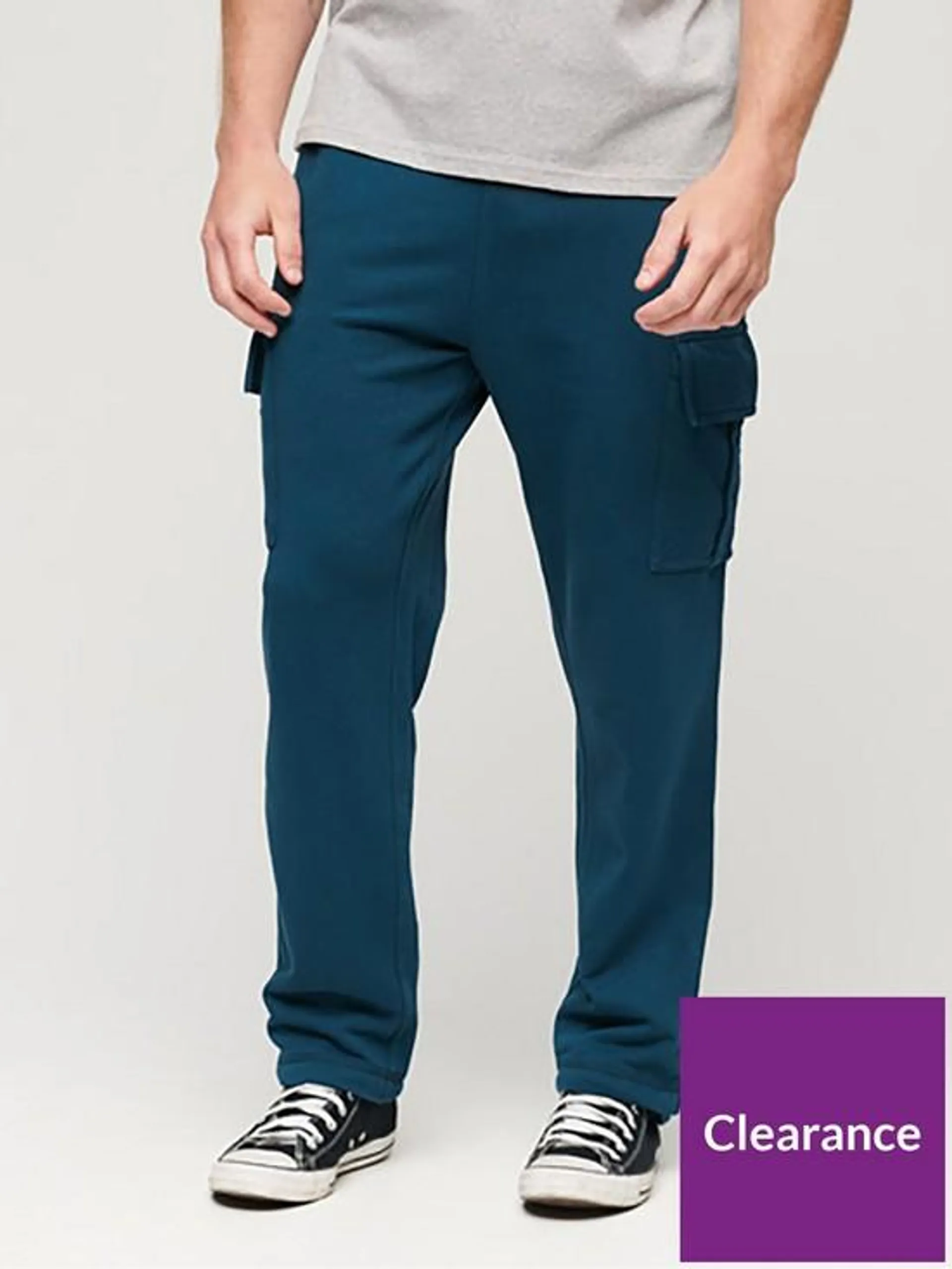 Relaxed Cargo Joggers - Dark Blue