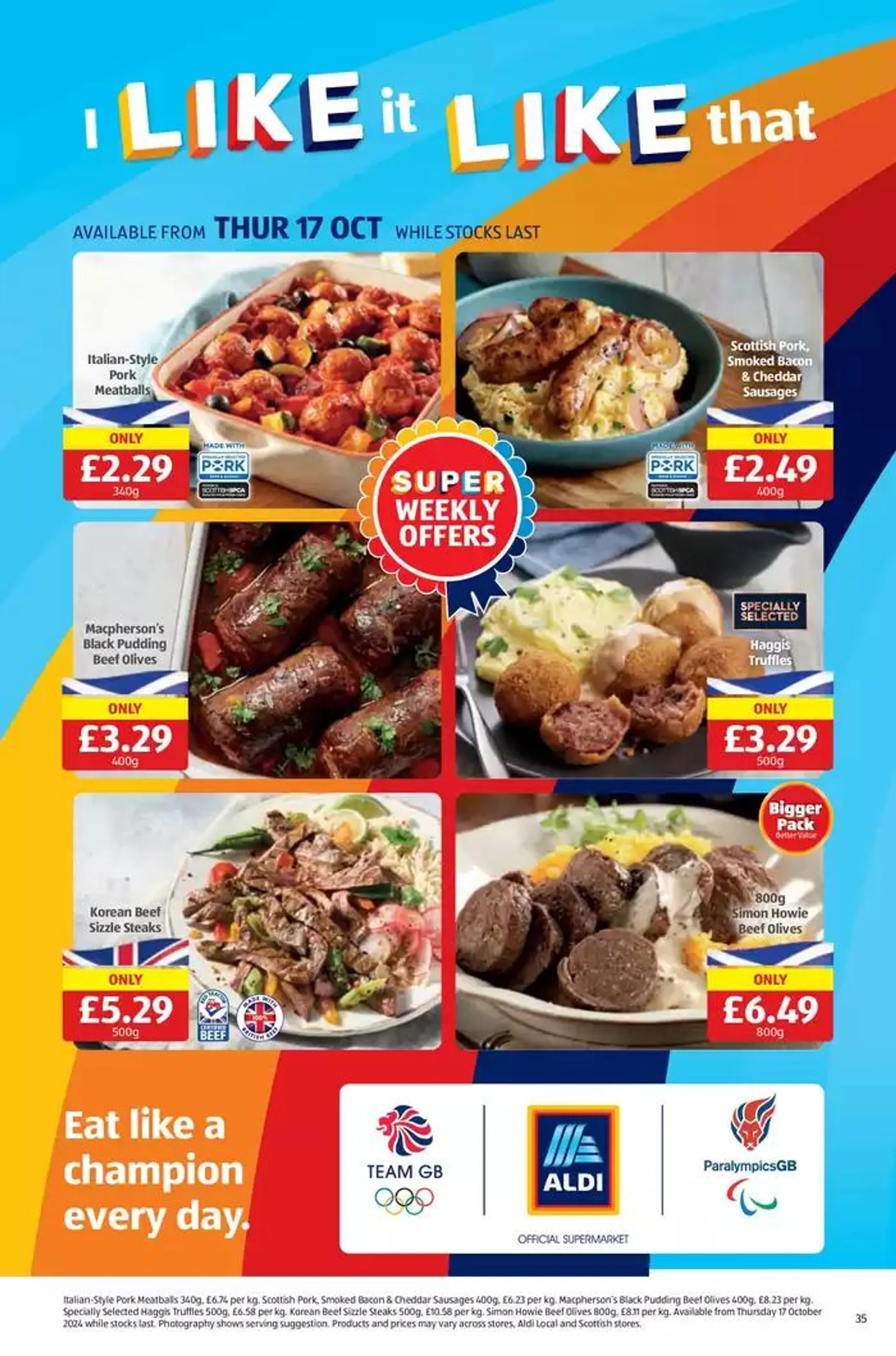 Current deals and offers from 19 October to 2 November 2024 - Catalogue Page 35