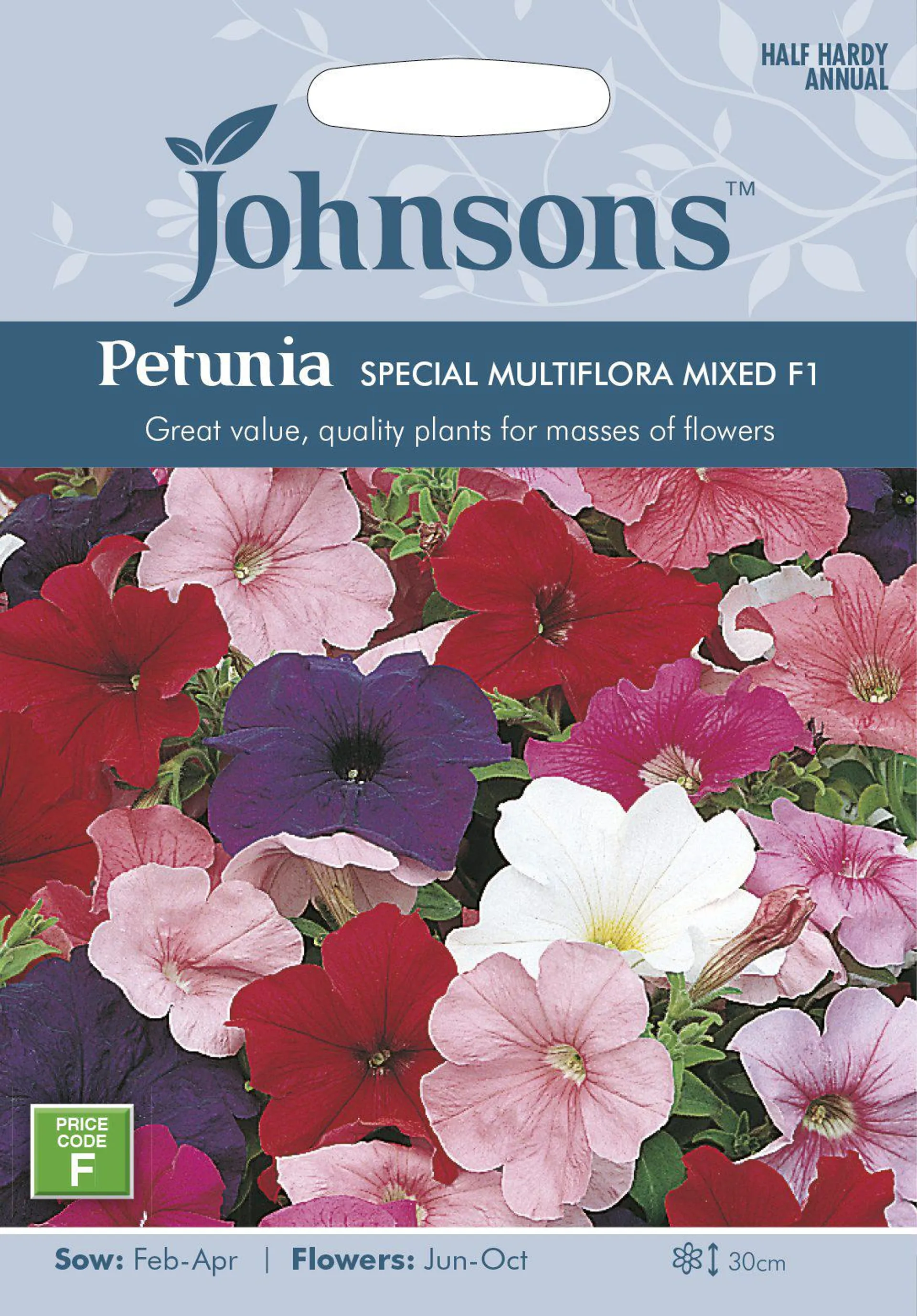 Johnsons Petunia Special Multiflora Mix Seeds