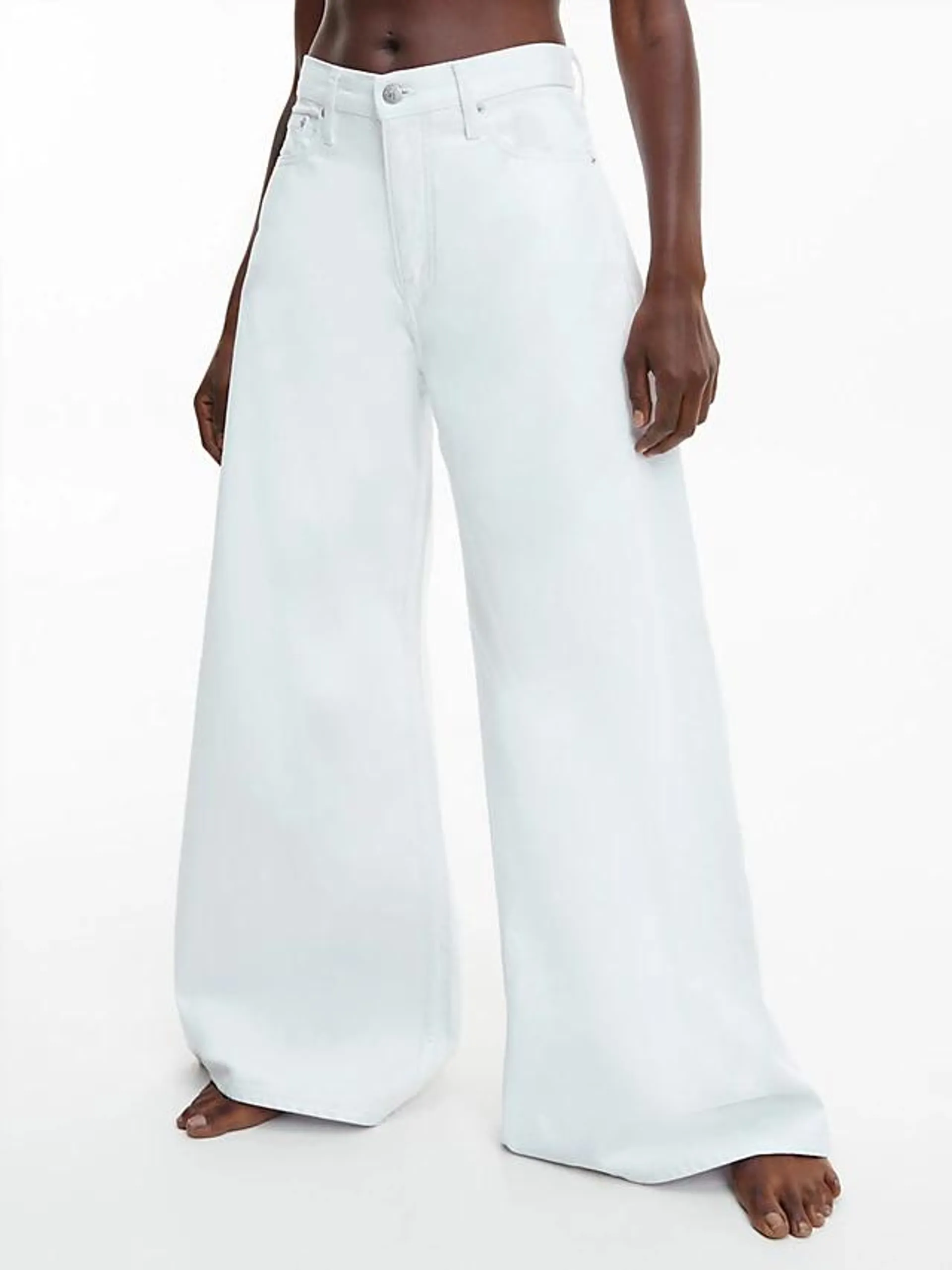 Low Rise Loose Coated Jeans