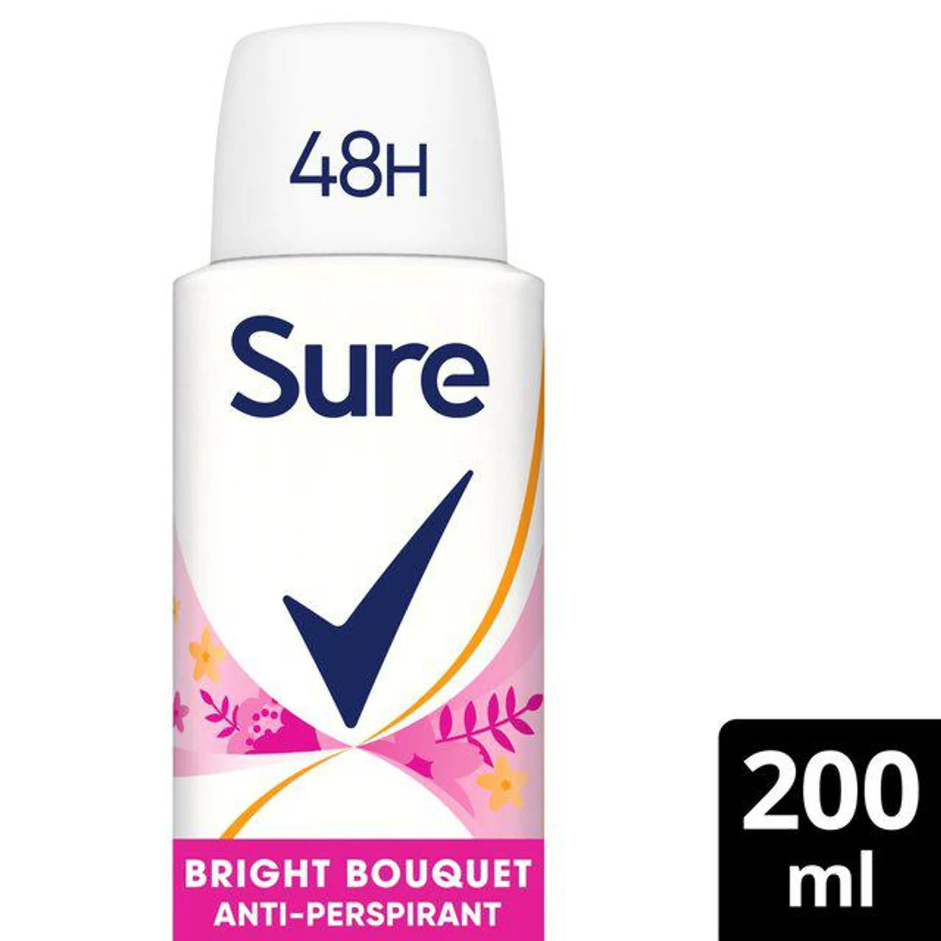 Sure Women Antiperspirant Deodorant Bright Bouquet Aerosol 200ml