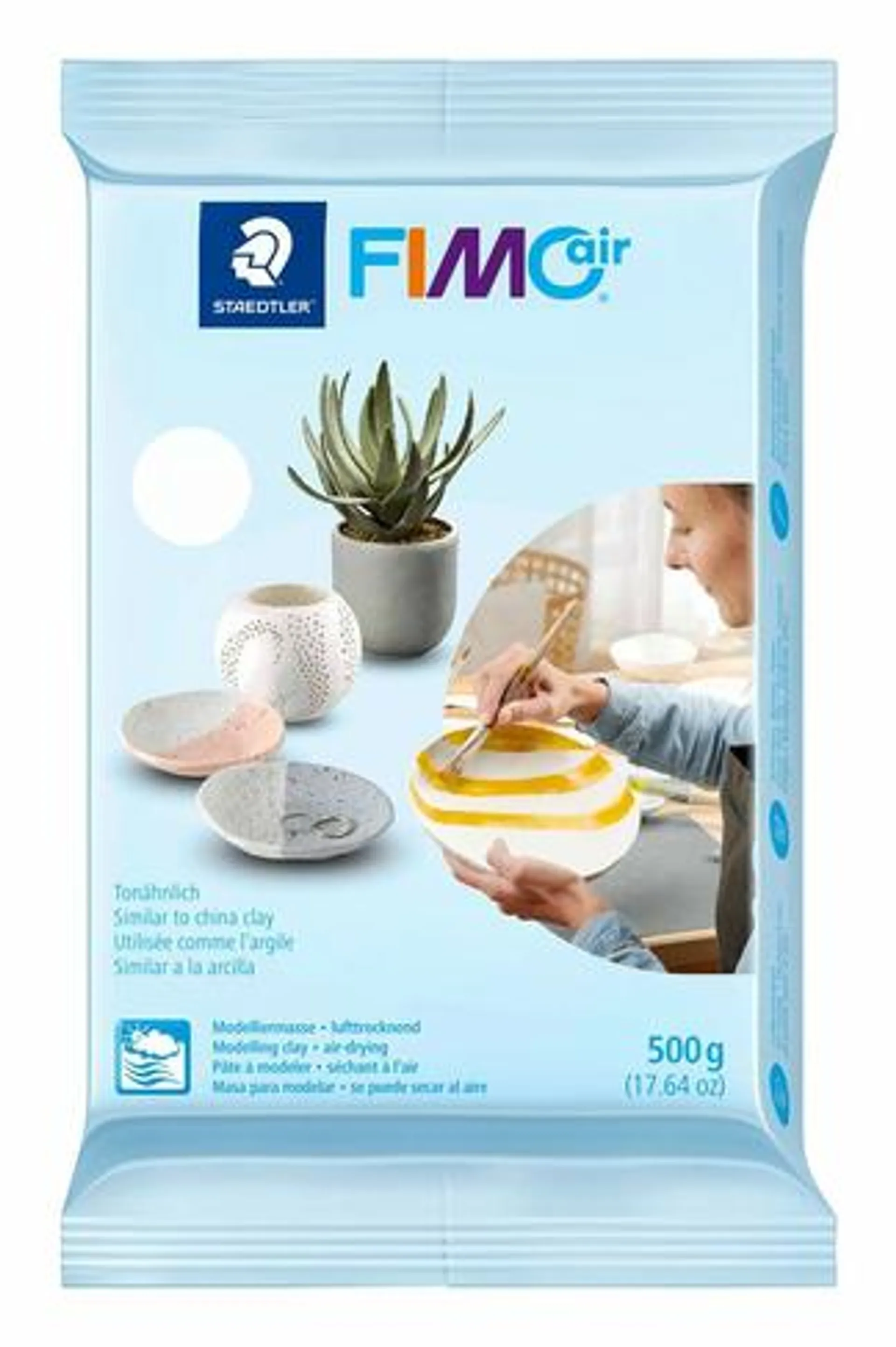 STAEDTLER FIMO Air Basic Modelling Clay 500g White