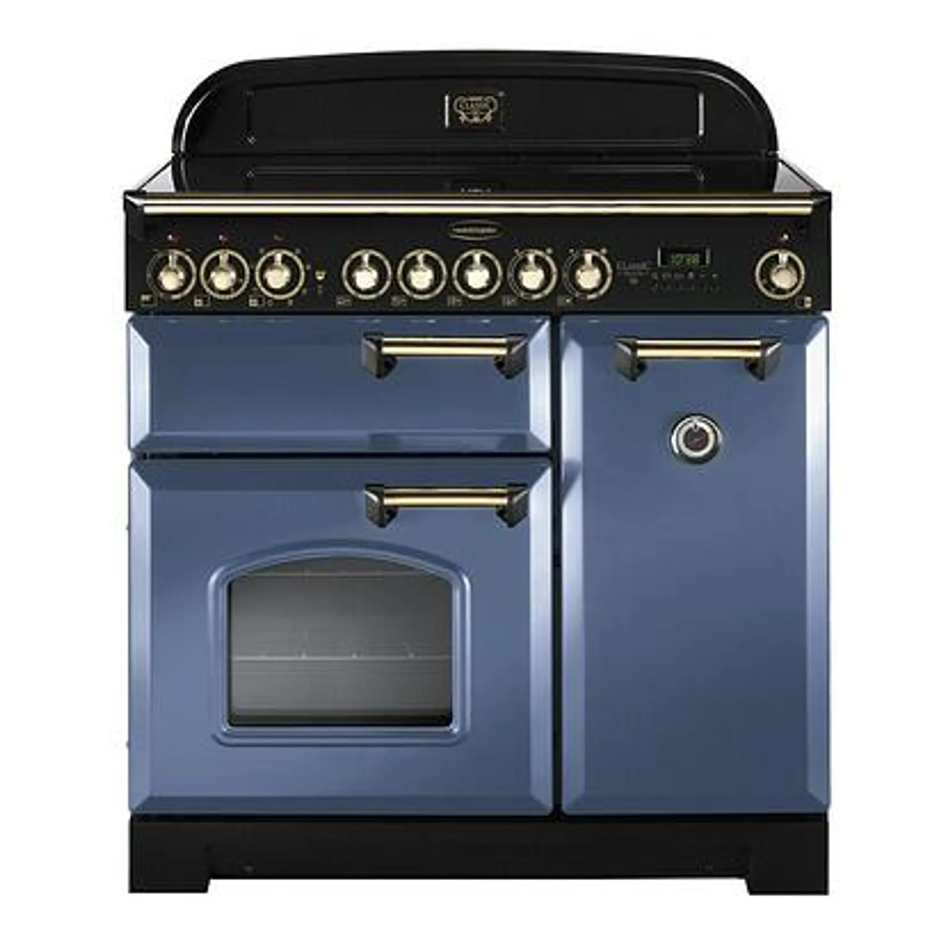 Rangemaster CDL90ECSB/B Classic Deluxe 90cm Ceramic Range Cooker 129490 – STONE BLUE