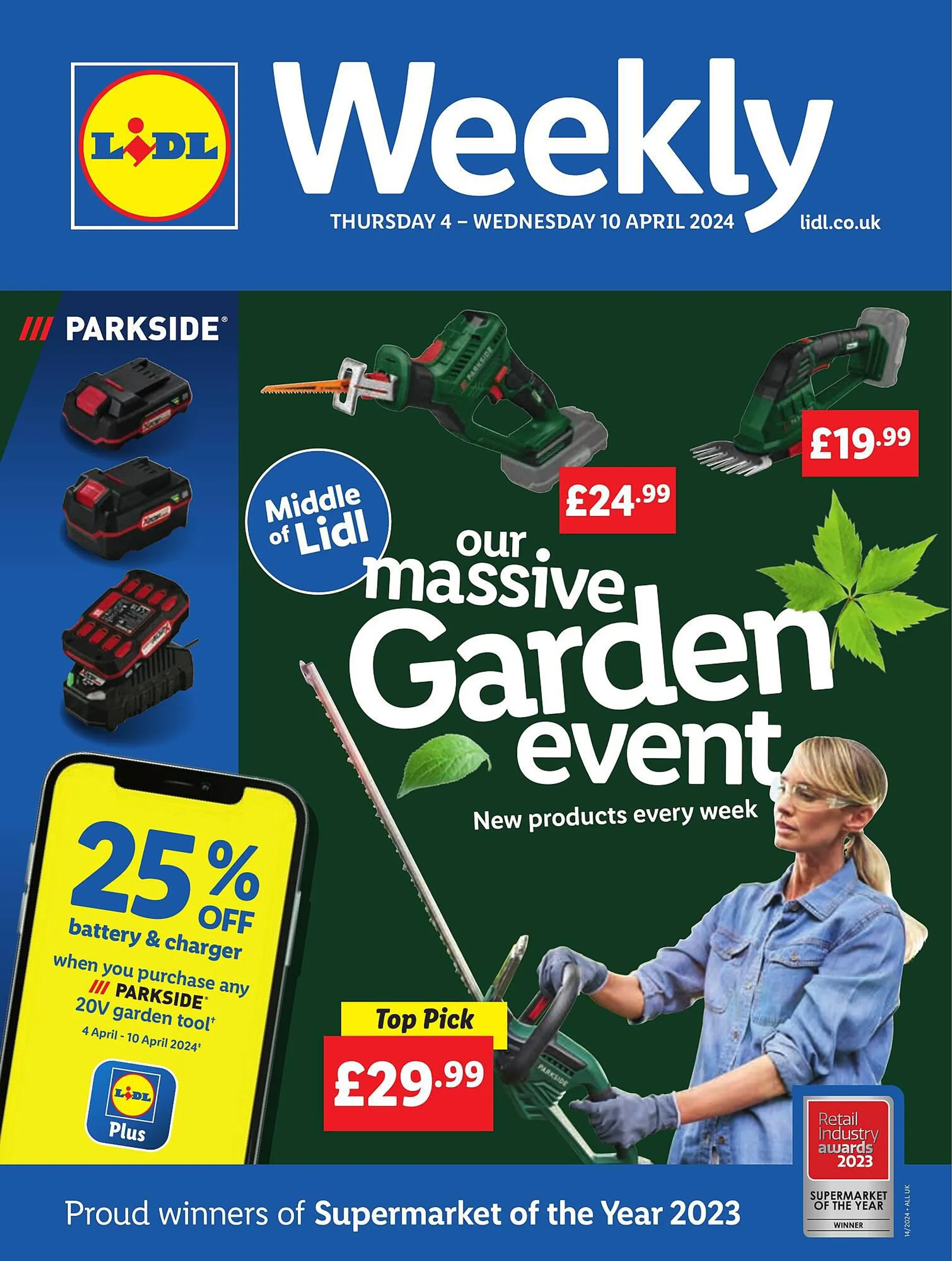 Lidl leaflet from 4 April to 10 April 2024 - Catalogue Page 1