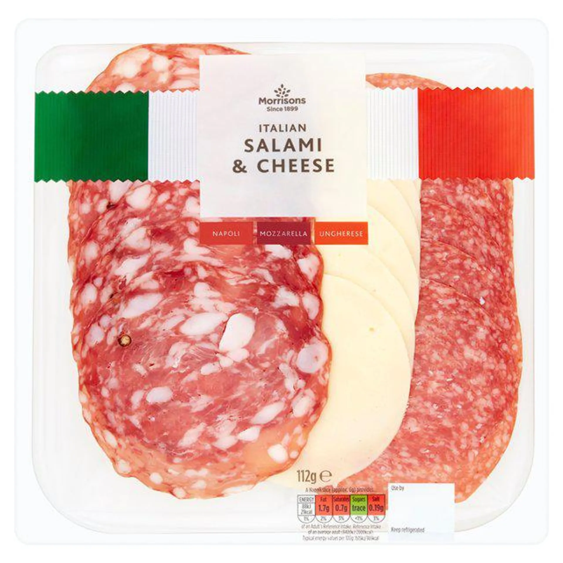 Morrisons Italian Salami & Cheese 112g