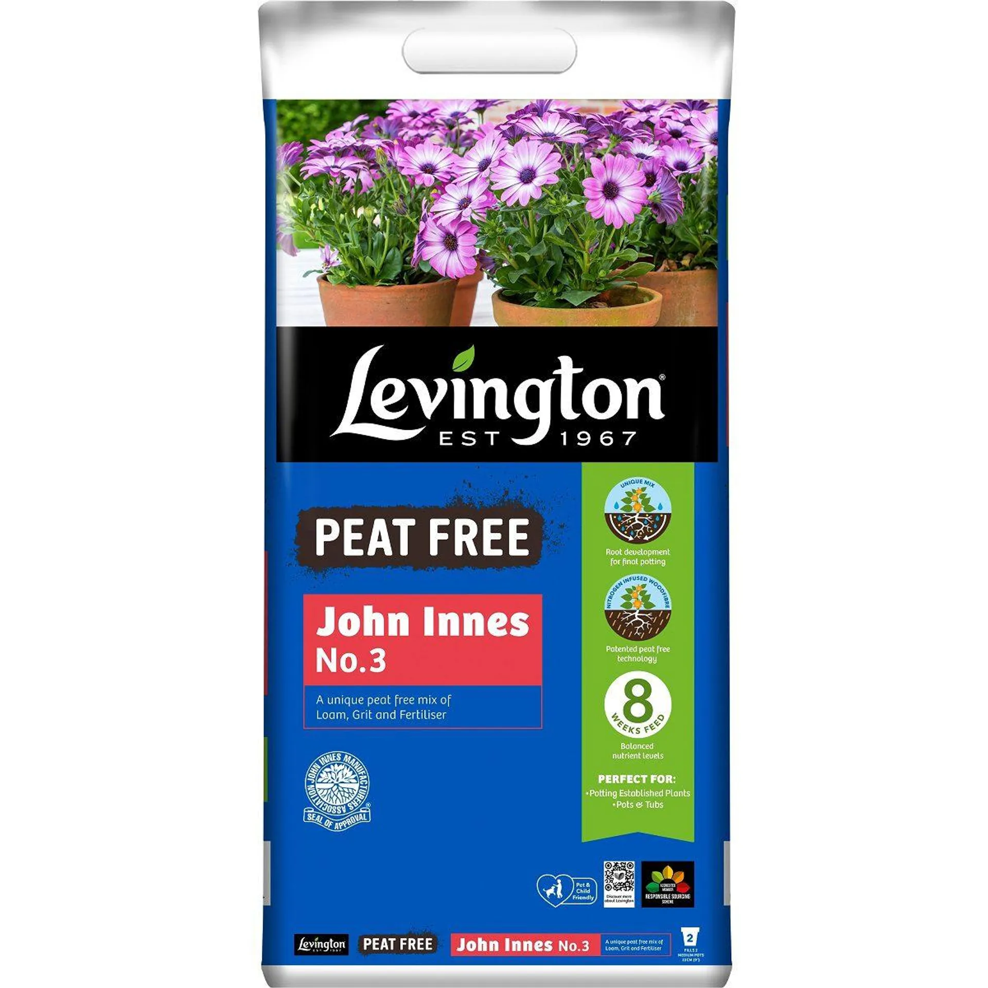 Levington Peat Free Compost John Innes No.3