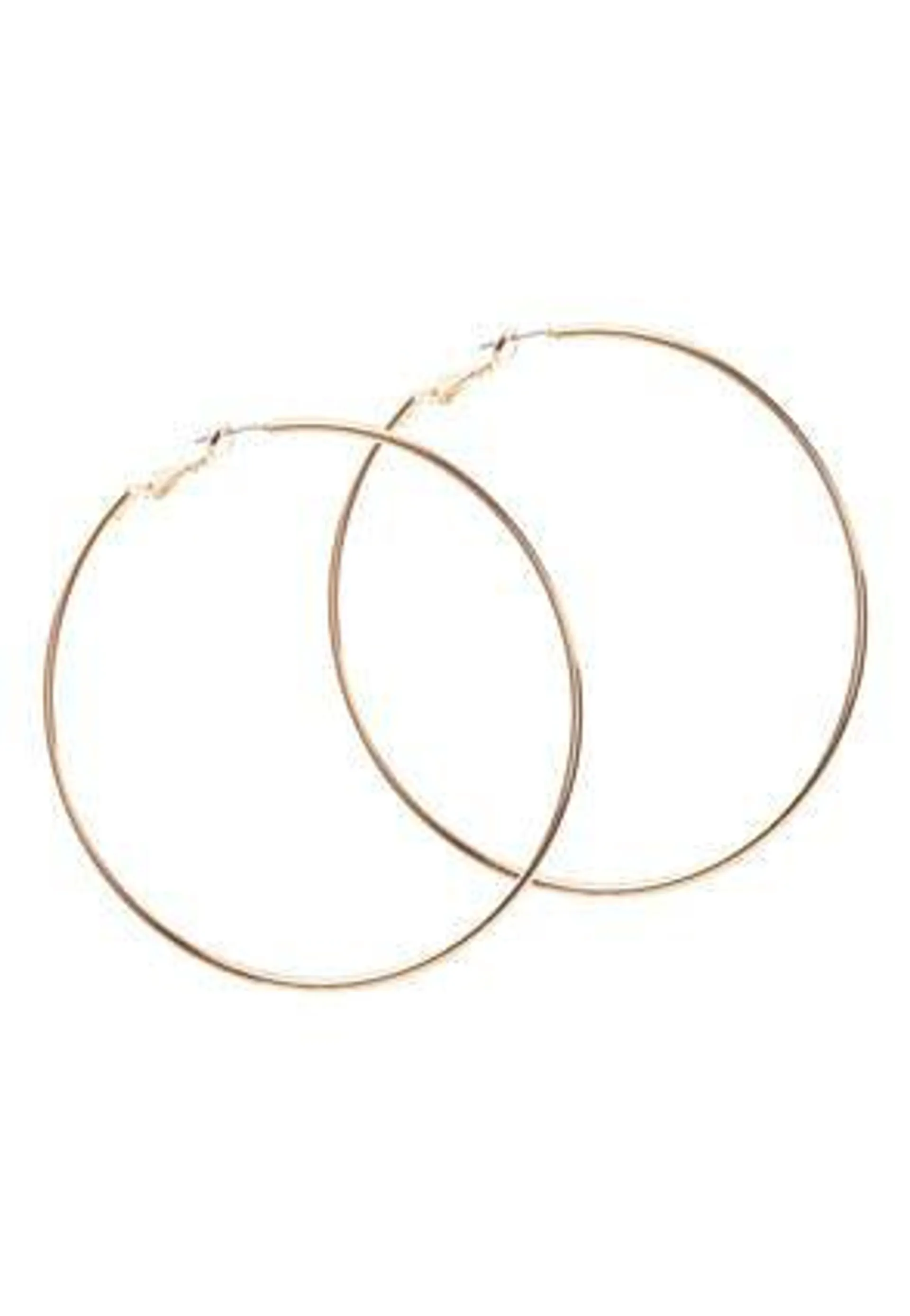 Womens Gold Oversized Hoop Earrings