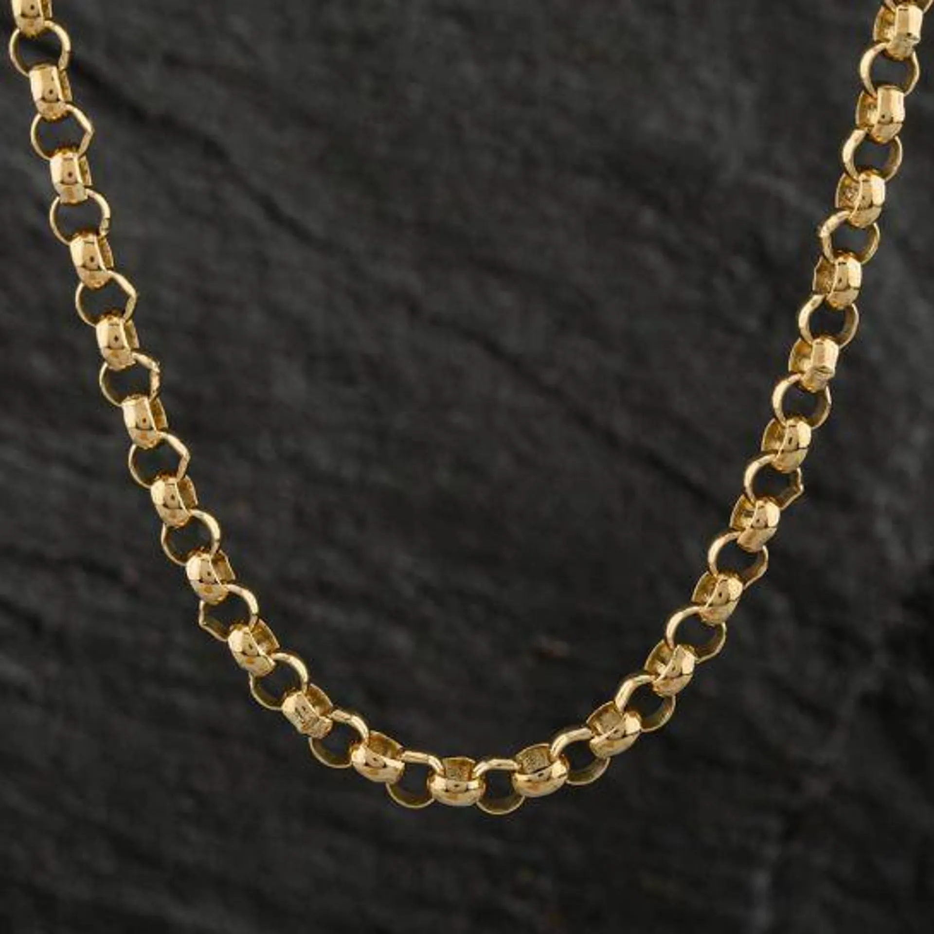 9ct Yellow Gold 20 Inch Round Belcher Necklace