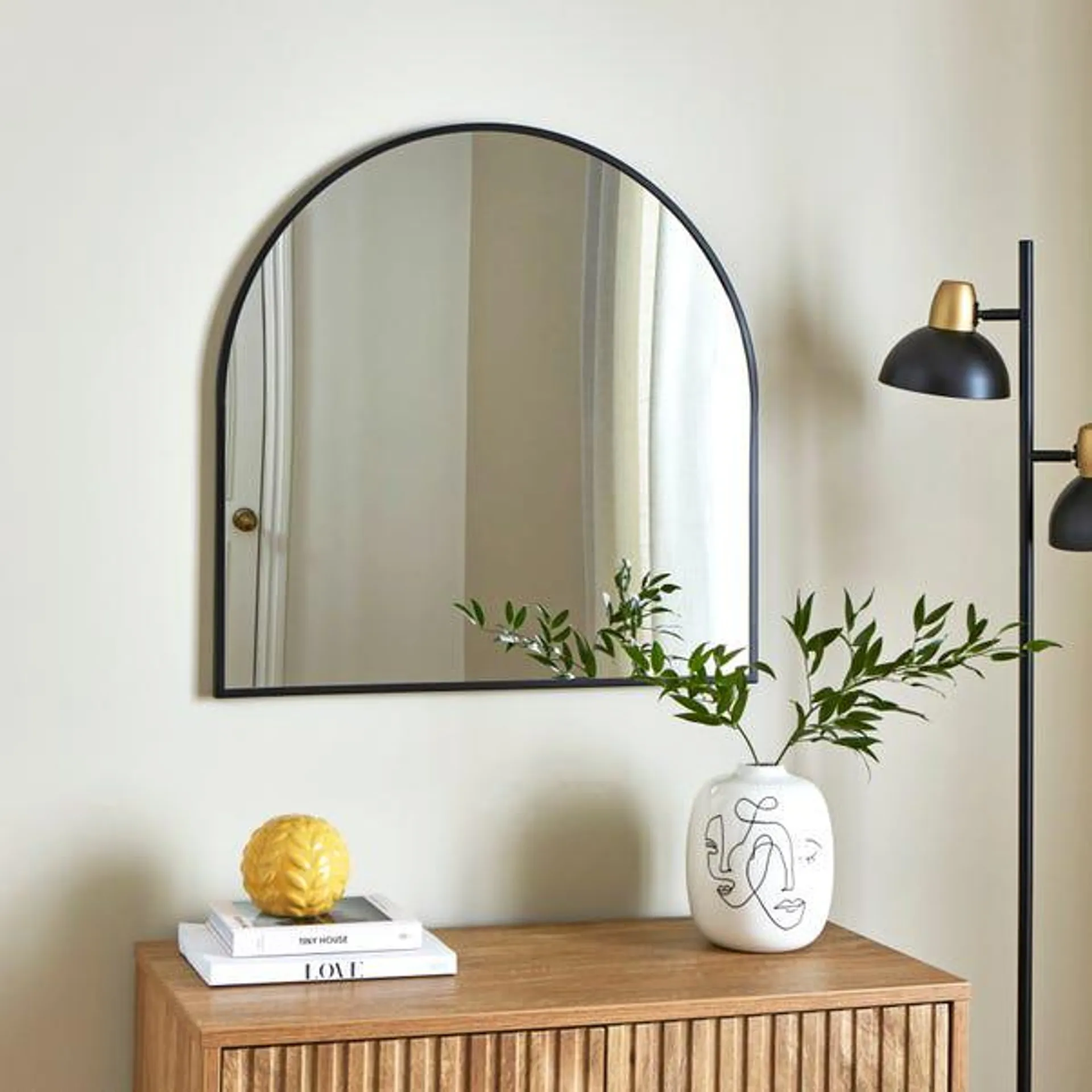 Arch Metal Wall Mirror