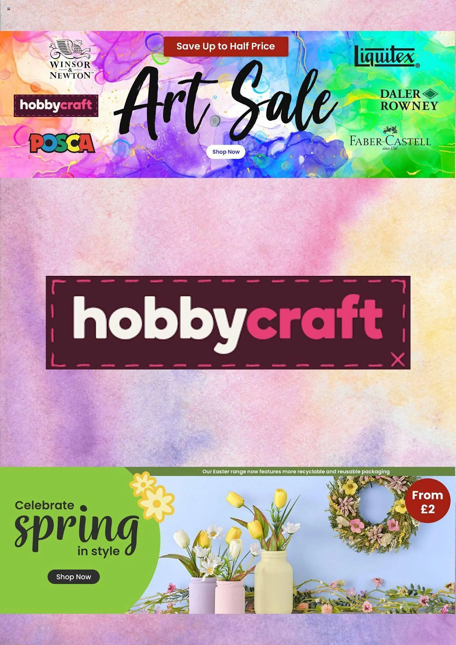 Hobbycraft leaflet from 28 December to 28 January 2024 - Catalogue Page 1