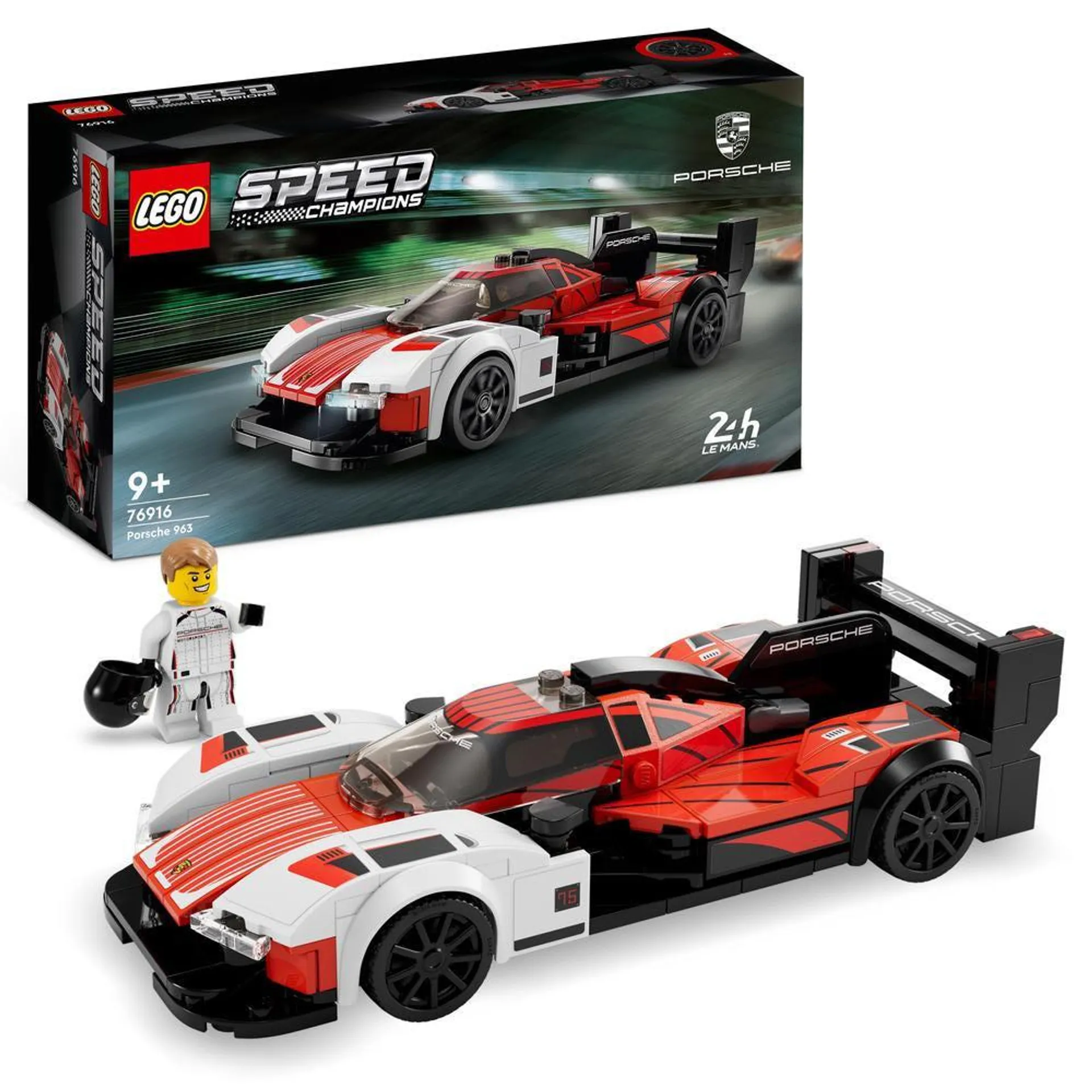 LEGO® 76916 Speed Champions Porsche 963 Model Race Car Toy