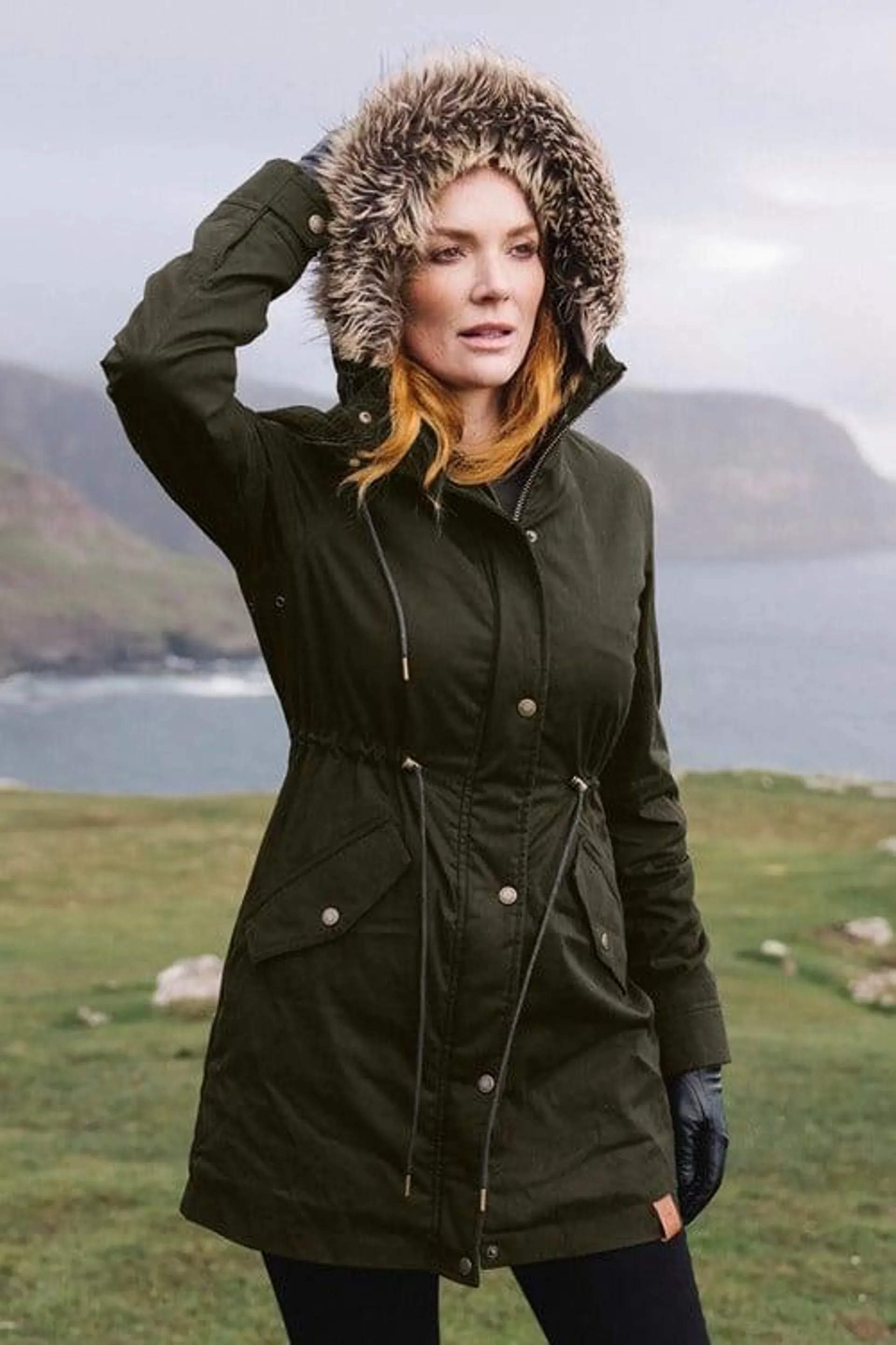 Stirling Womens Waxed Cotton Parka