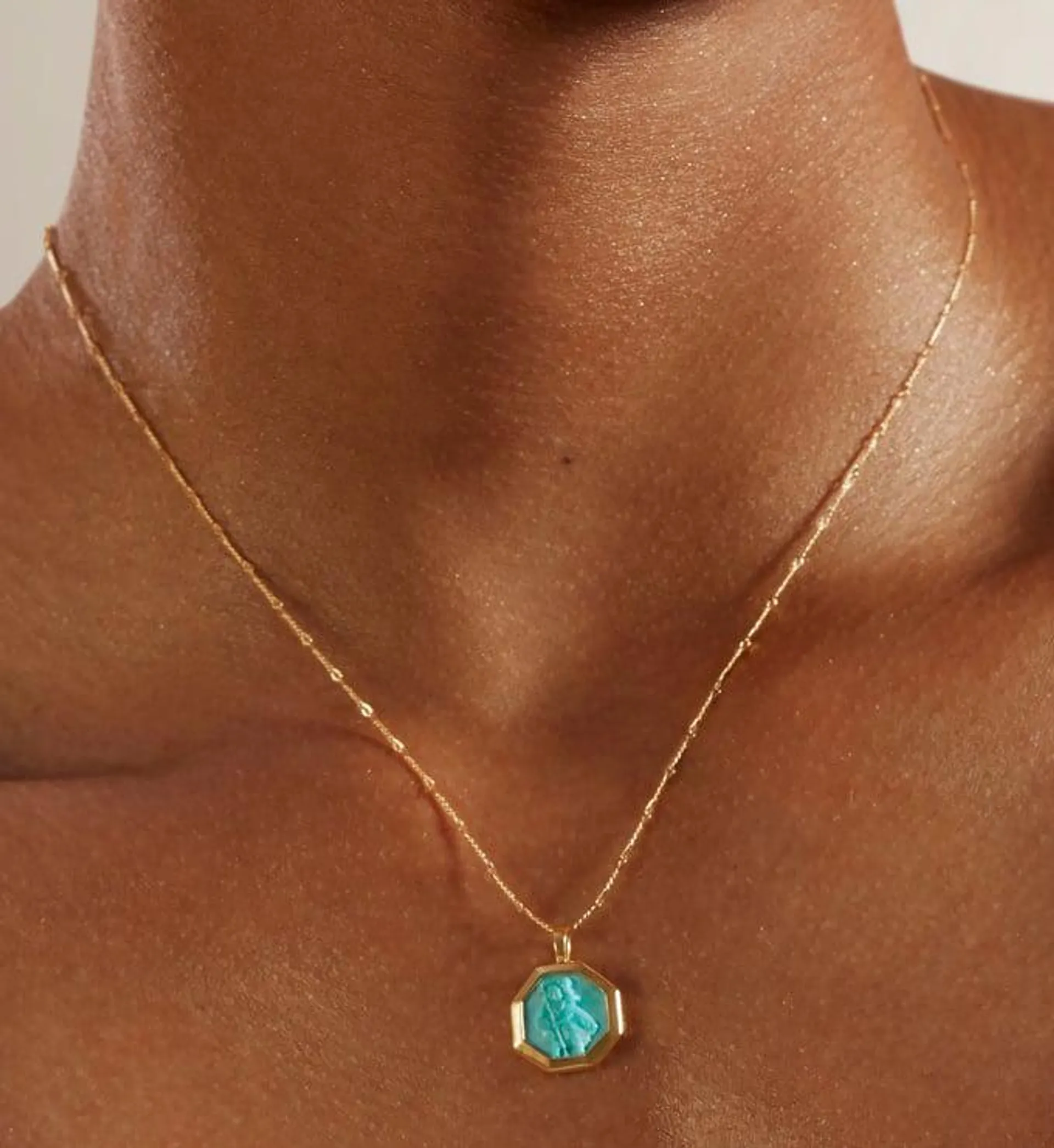 St. Christopher Fine Twist Chain Necklace