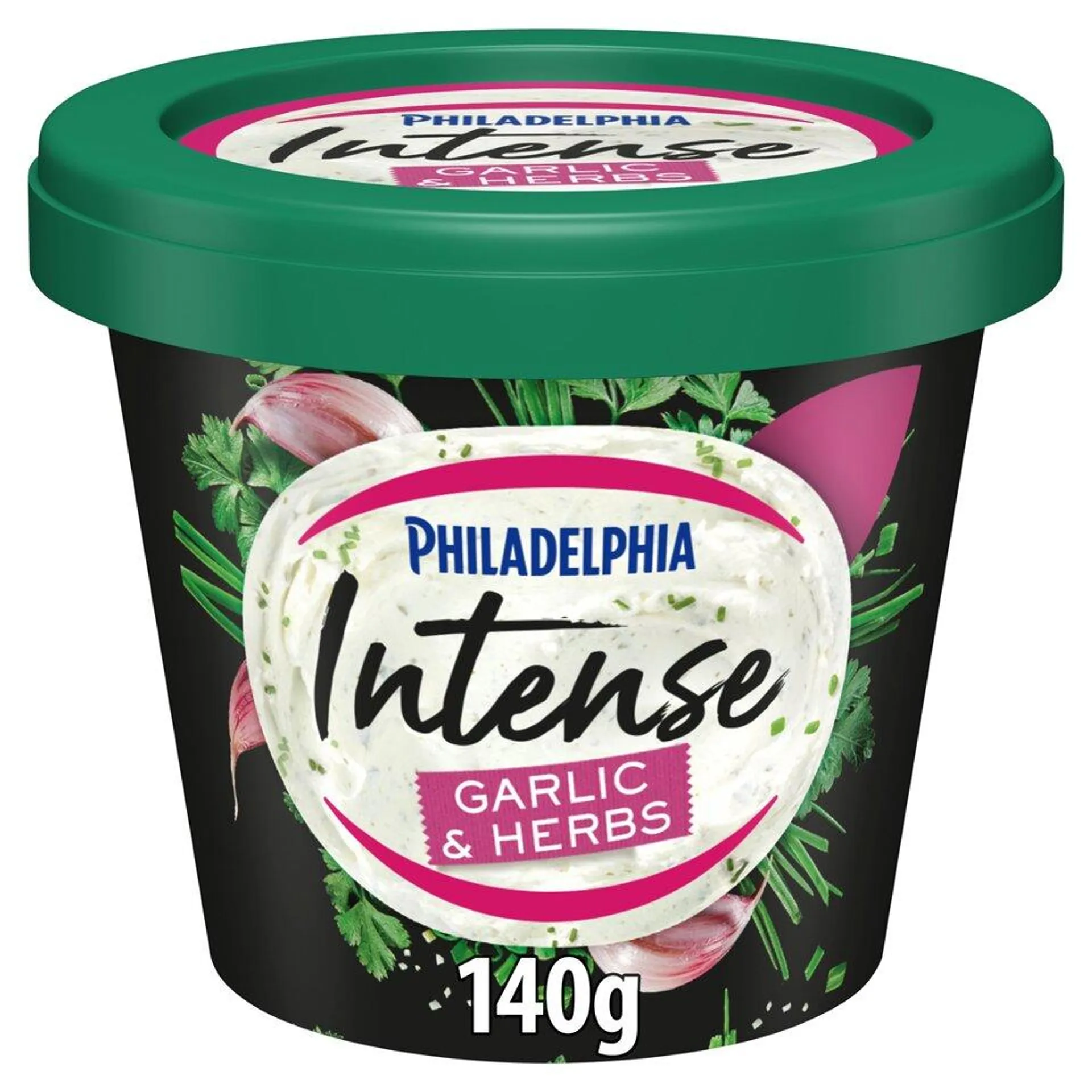 Philadelphia Intense Garlic & Herb Soft Cream Cheese 140G