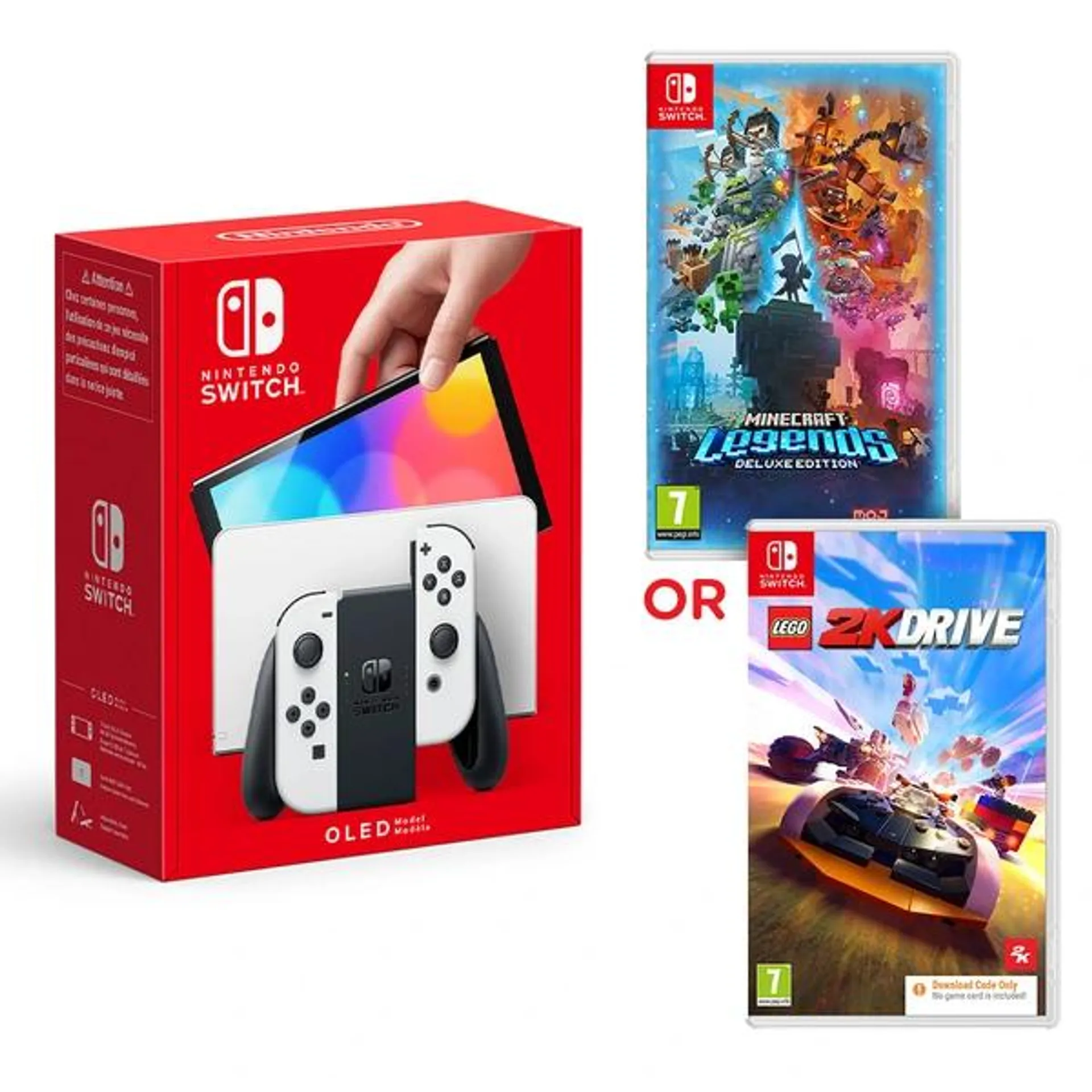 Nintendo Switch OLED White & Select Game