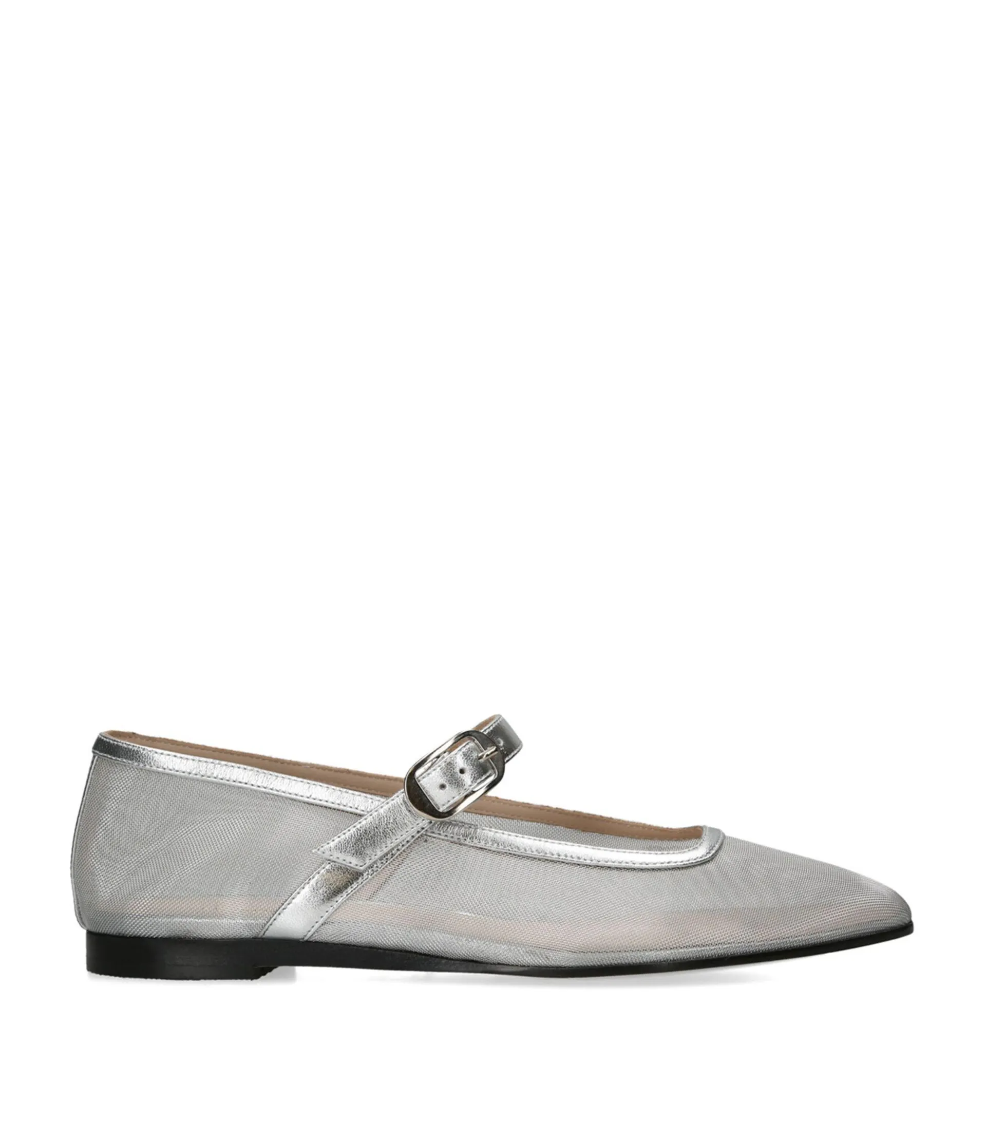 Mesh Mary Jane Ballet Flats