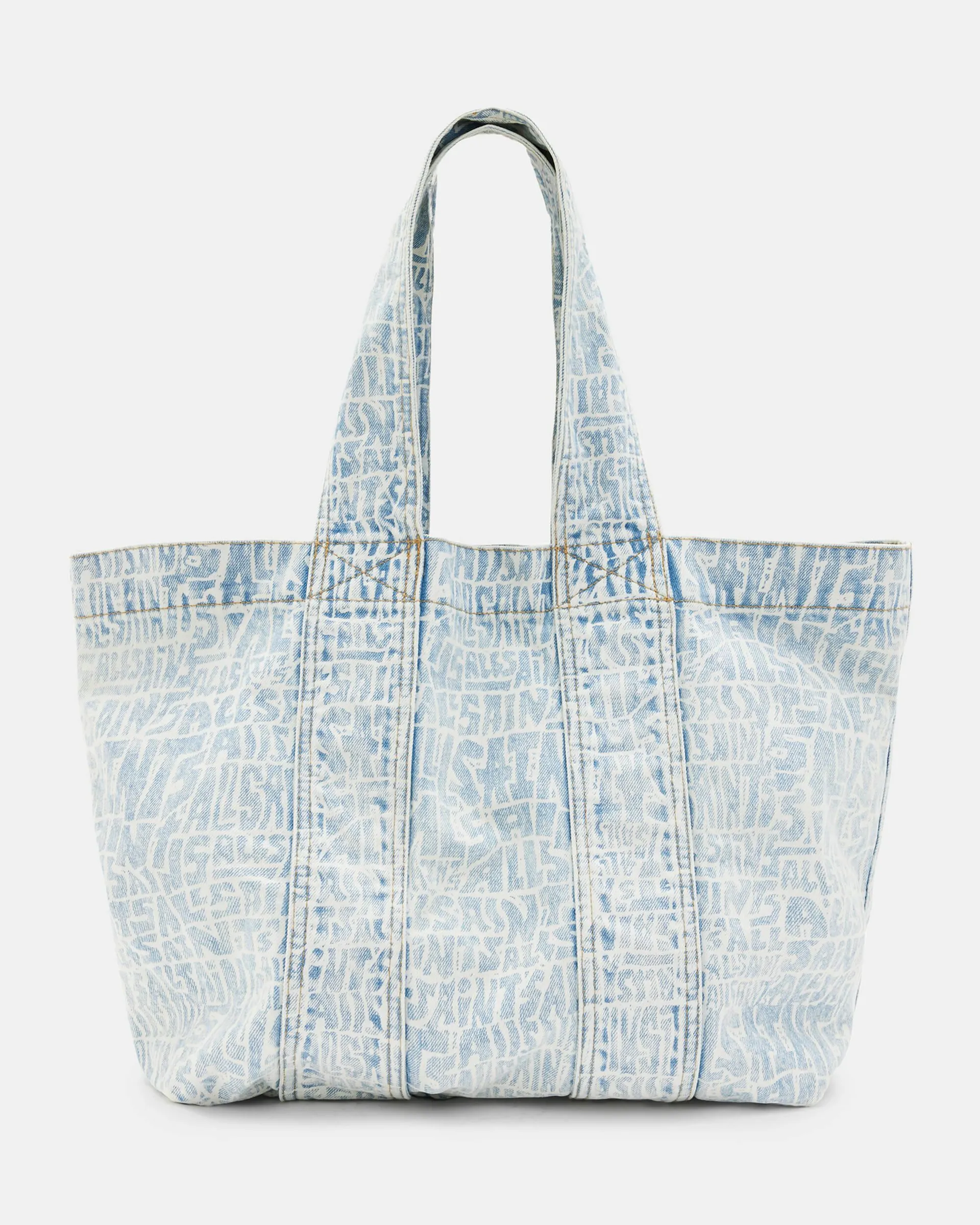 Ari Printed Tote Denim Bag
