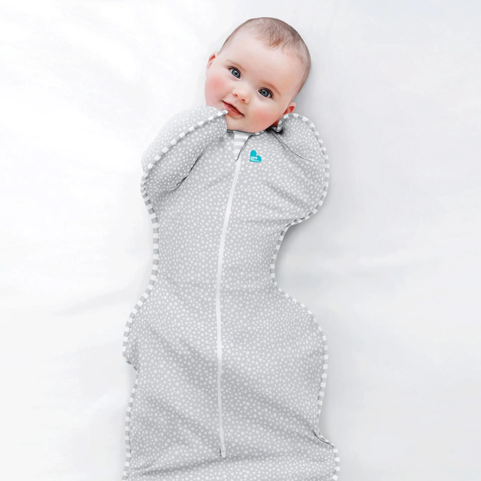 Love to Swaddle Up Bamboo Small Grey Dot