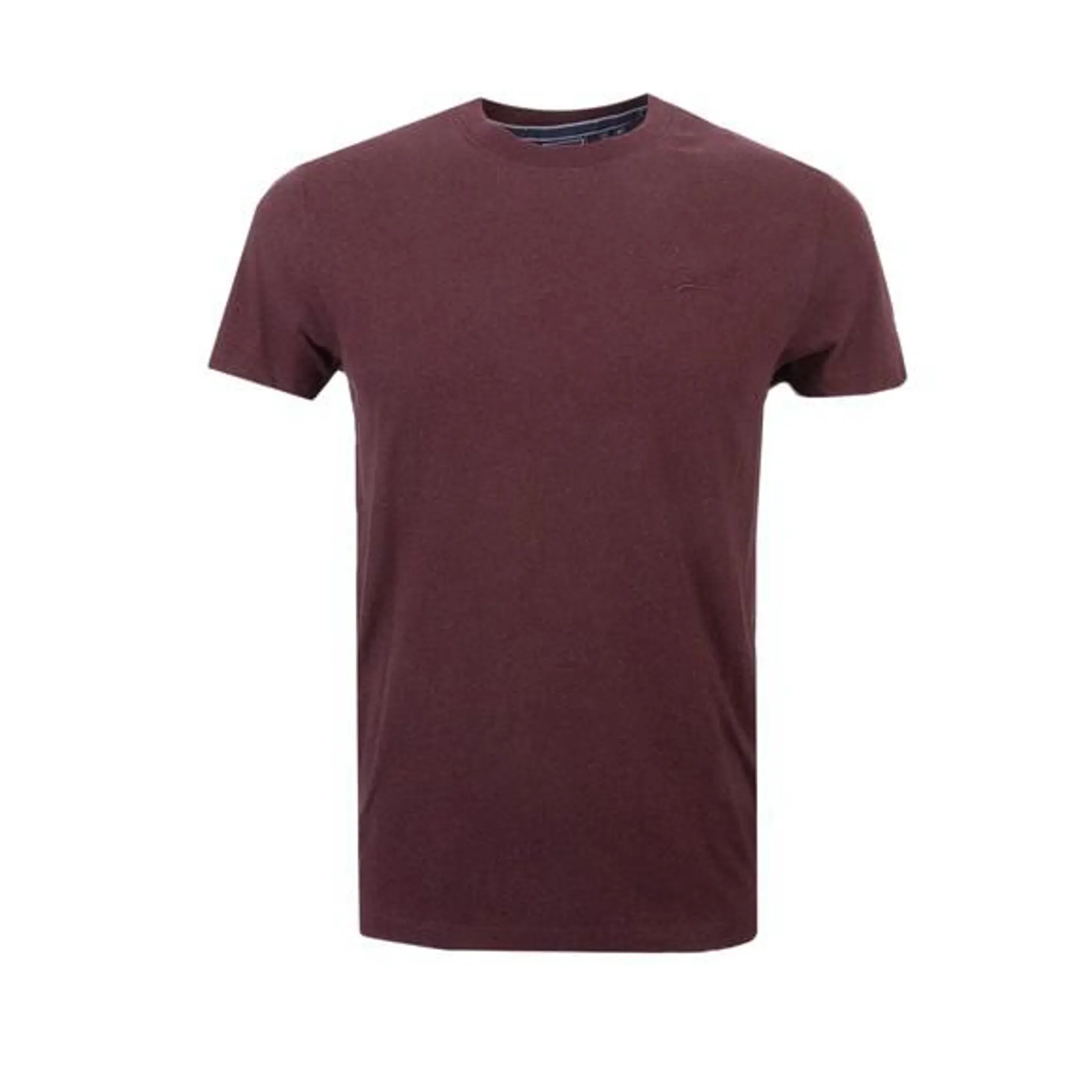 Mens Purple Vintage Logo Emb T-Shirt