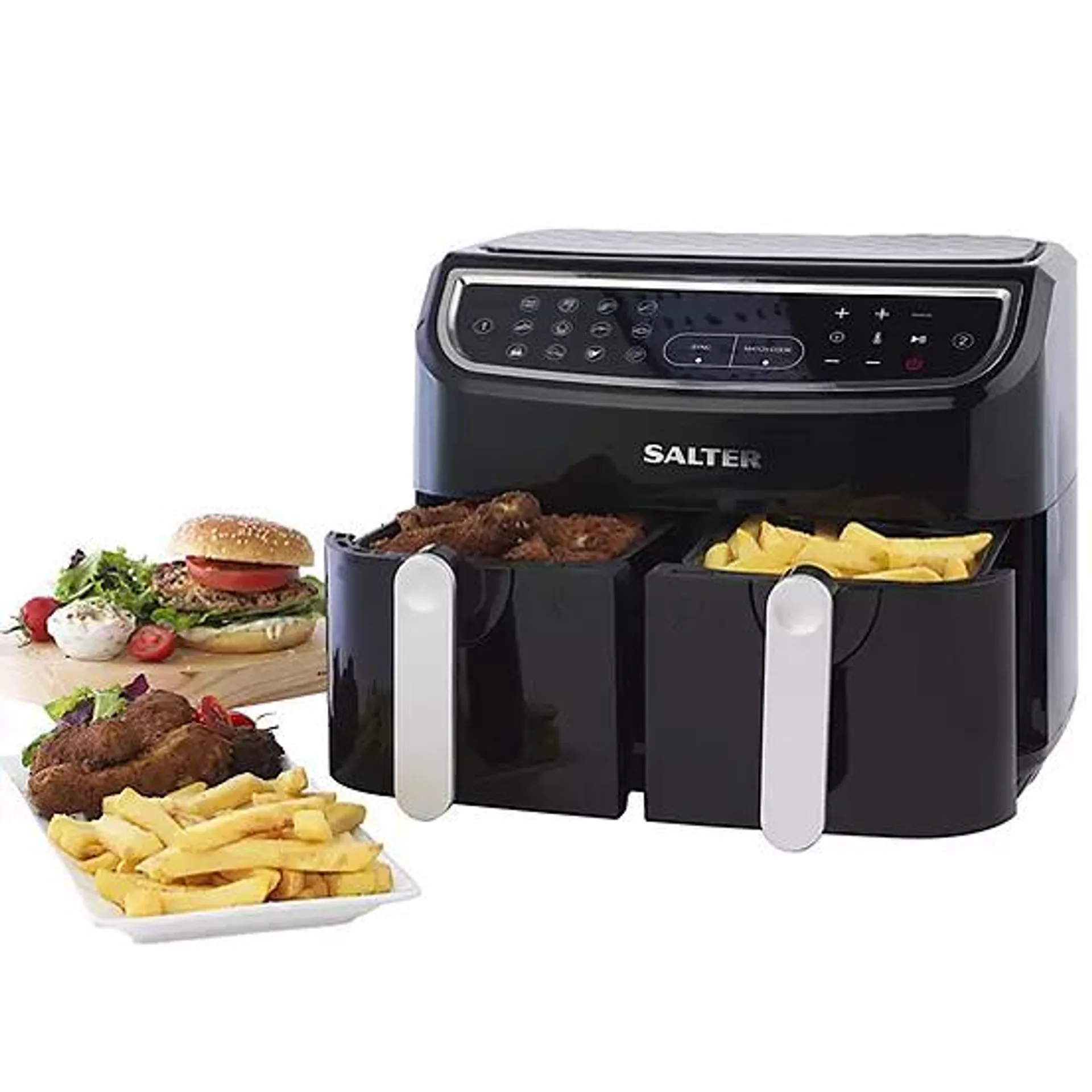 Salter Dual Cook Pro EK4548 8.2L Air Fryer With 12 Cooking Functions