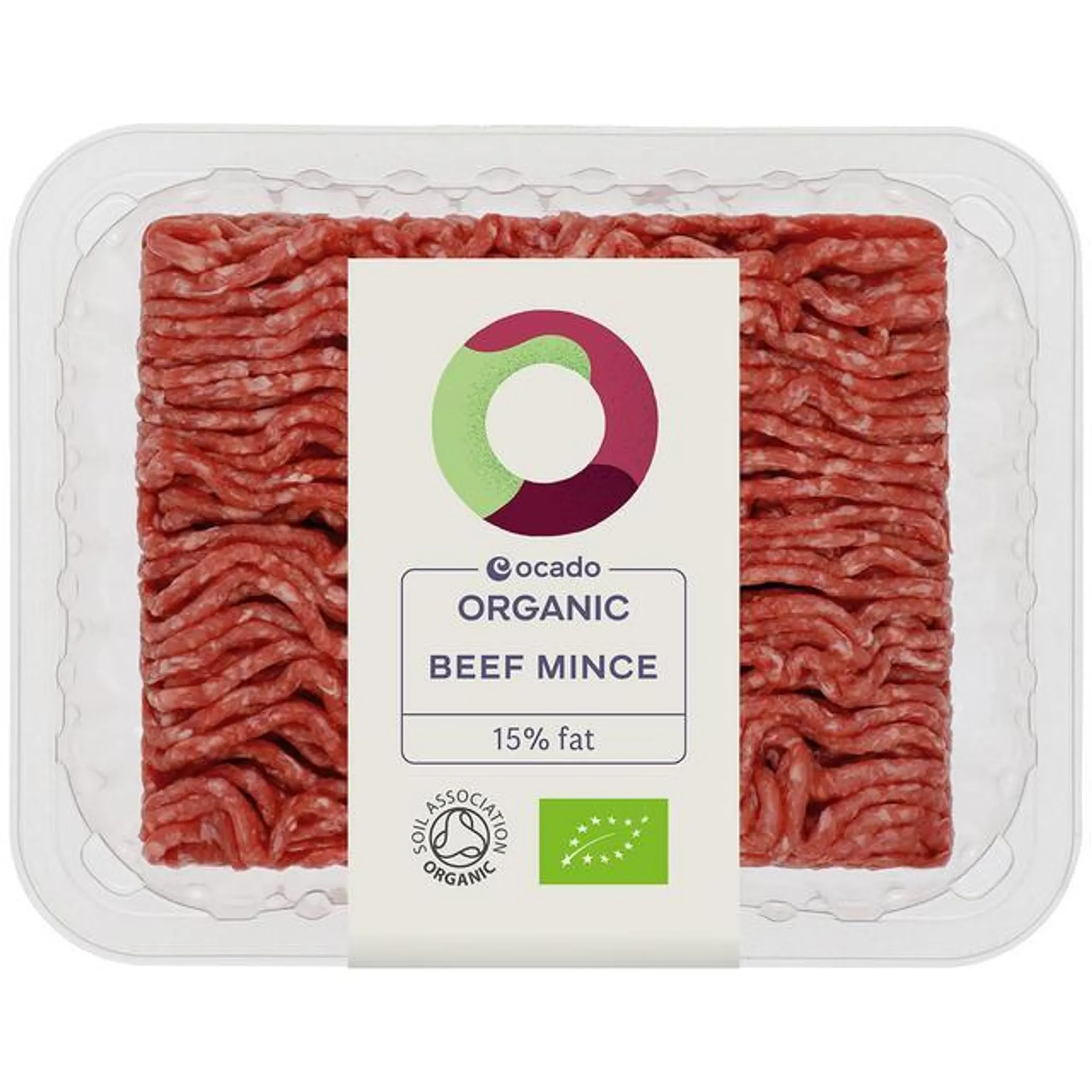 Ocado Organic Beef Mince 15% Fat 400g