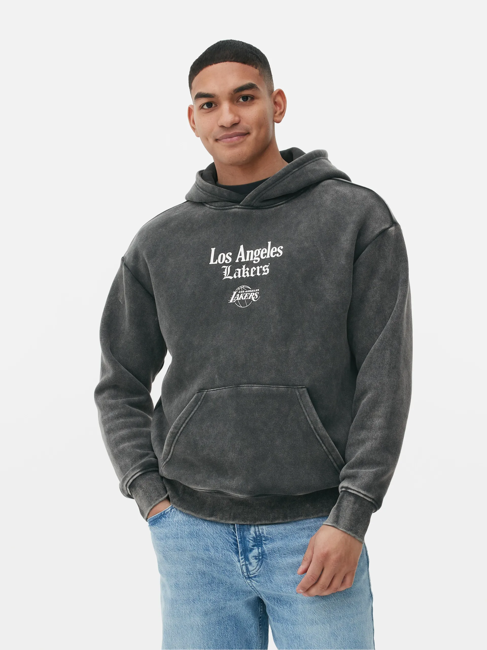 NBA Los Angeles Lakers Acid Wash Hoodie