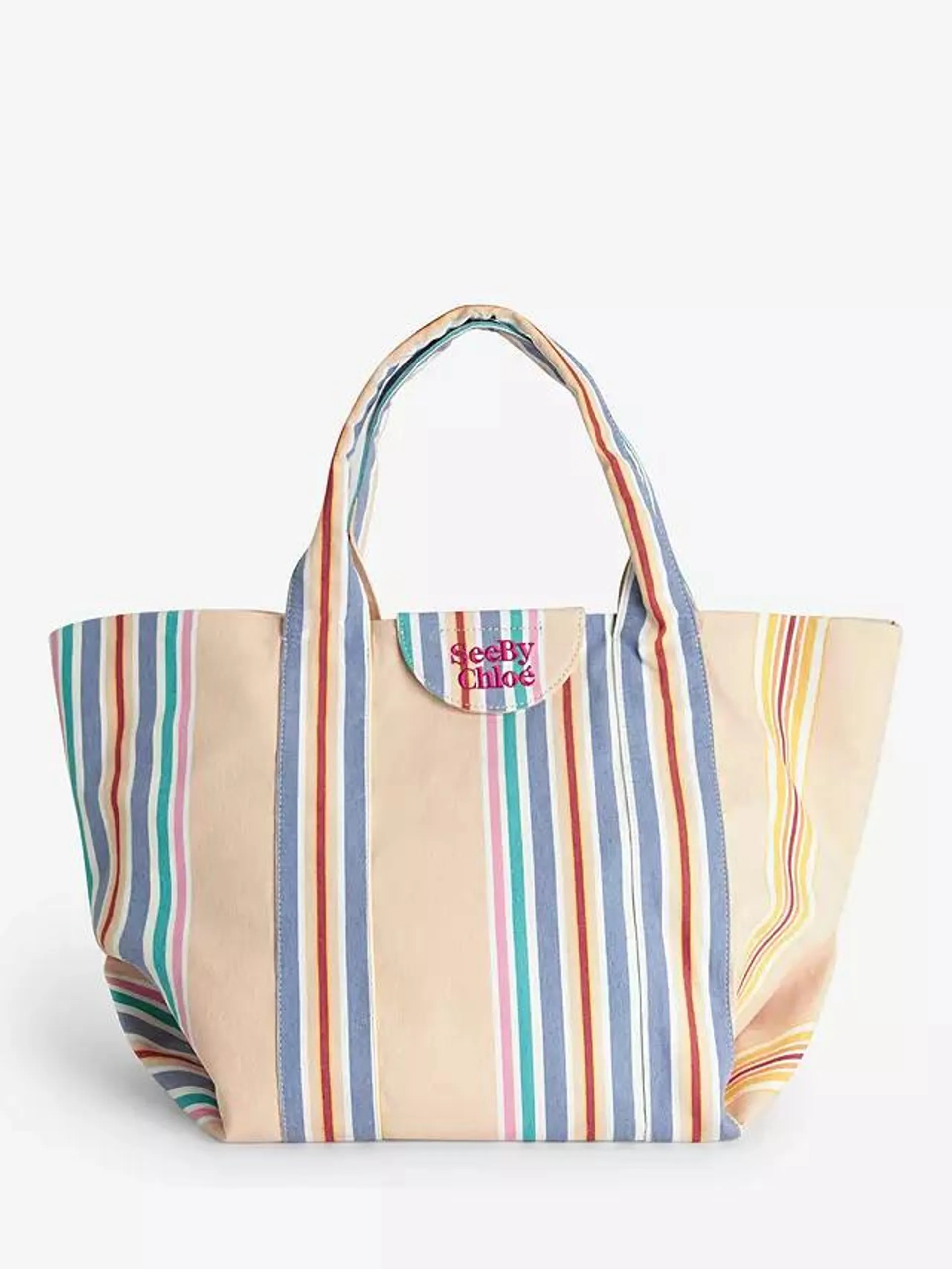 See By Chloé Laetizia Stripe Tote Bag