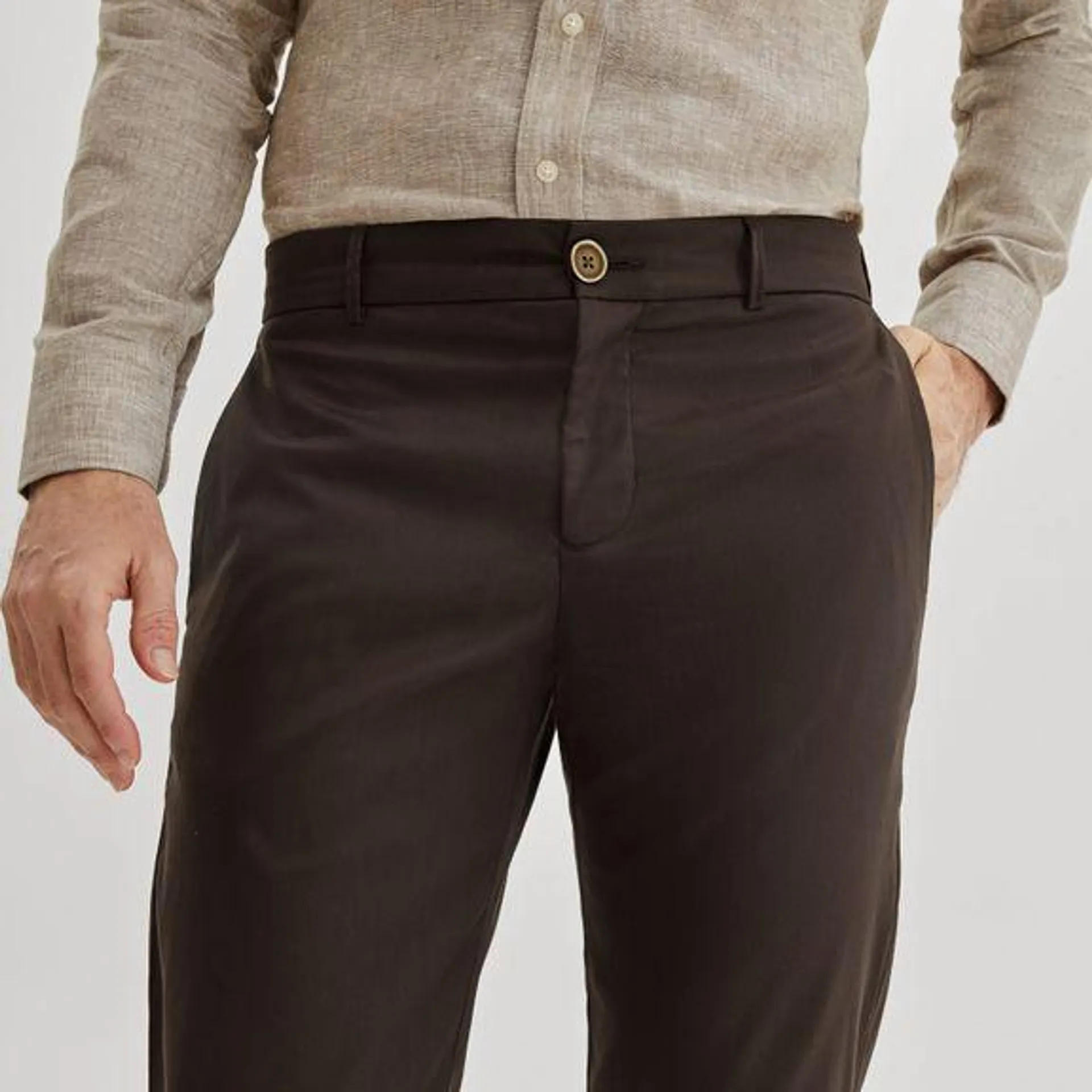 Walnut stretch chinos