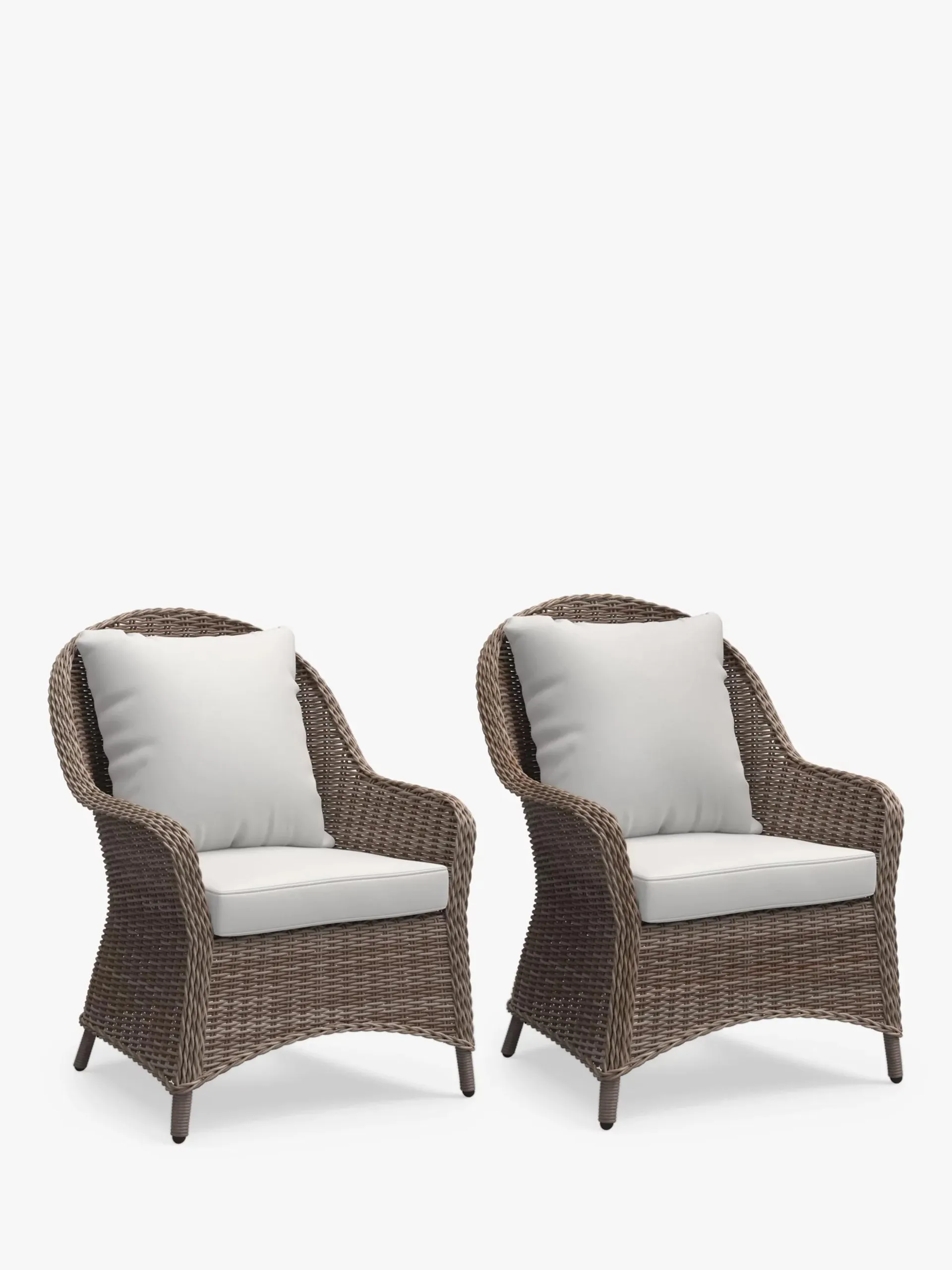 Rye Garden Lounging Armchairs, Set of 2, Natural