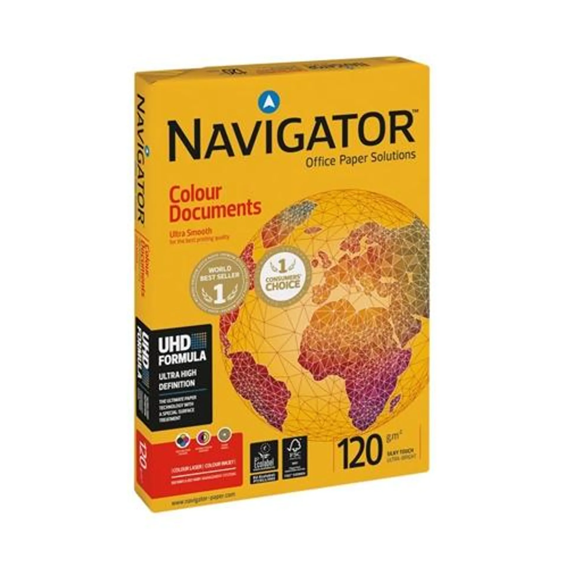 Navigator Colour Documents A4 Paper 120gsm (Pack of 250) NAVA4120