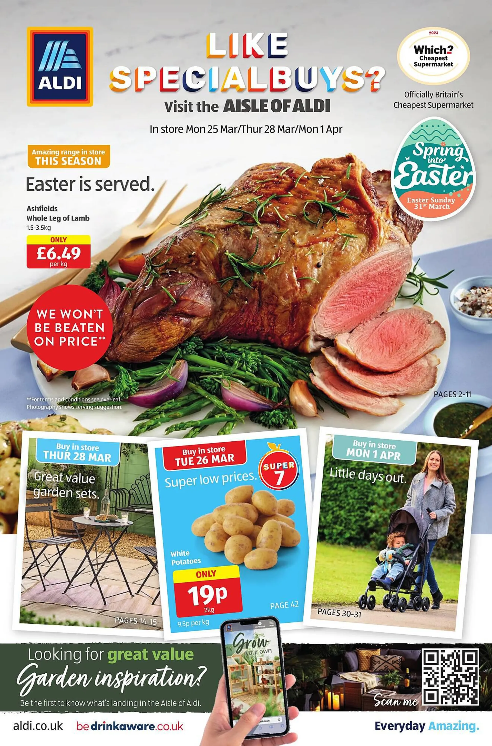 Aldi leaflet from 28 March to 1 April 2024 - Catalogue Page 1