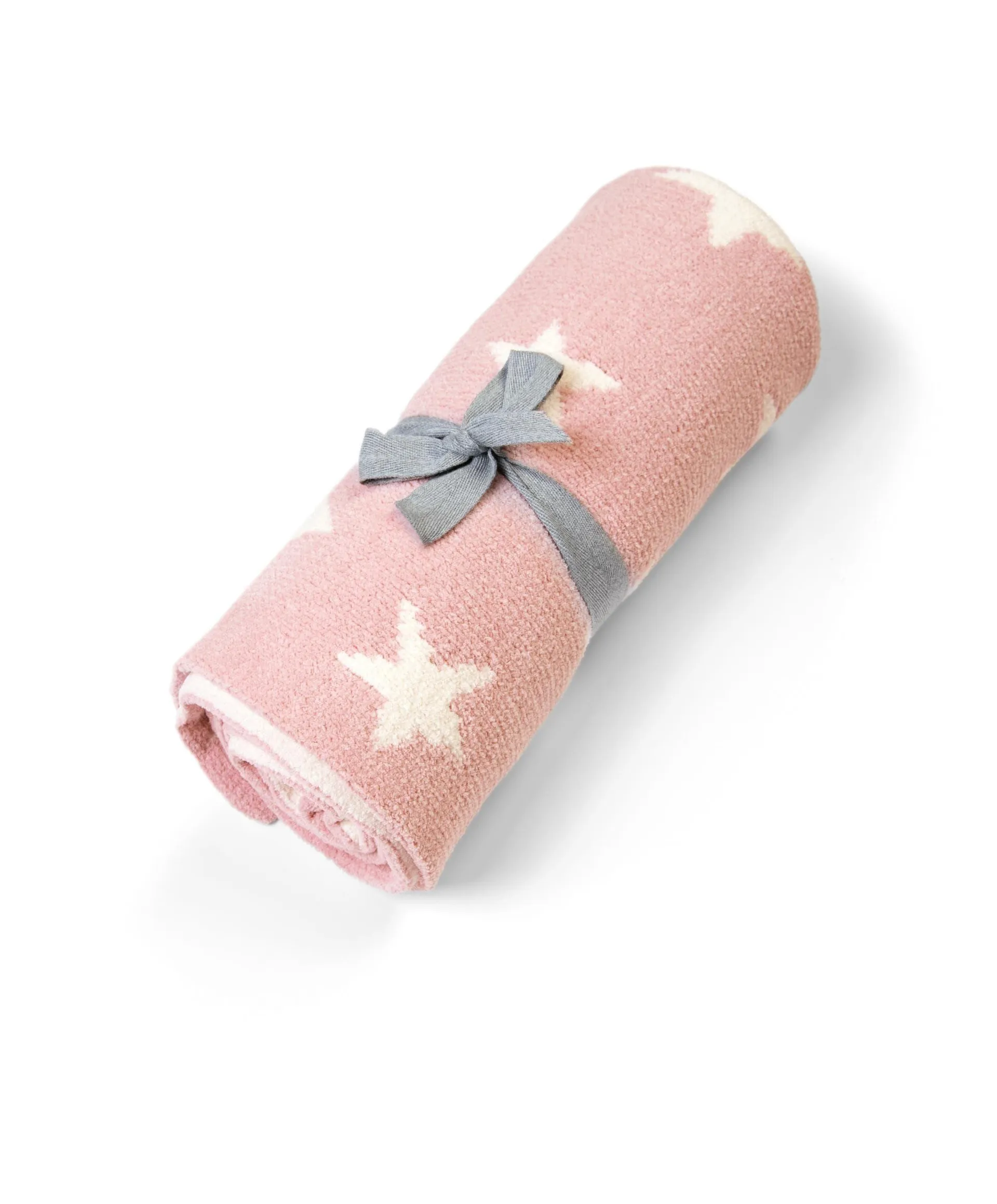 Chenille Blanket - Pink Star