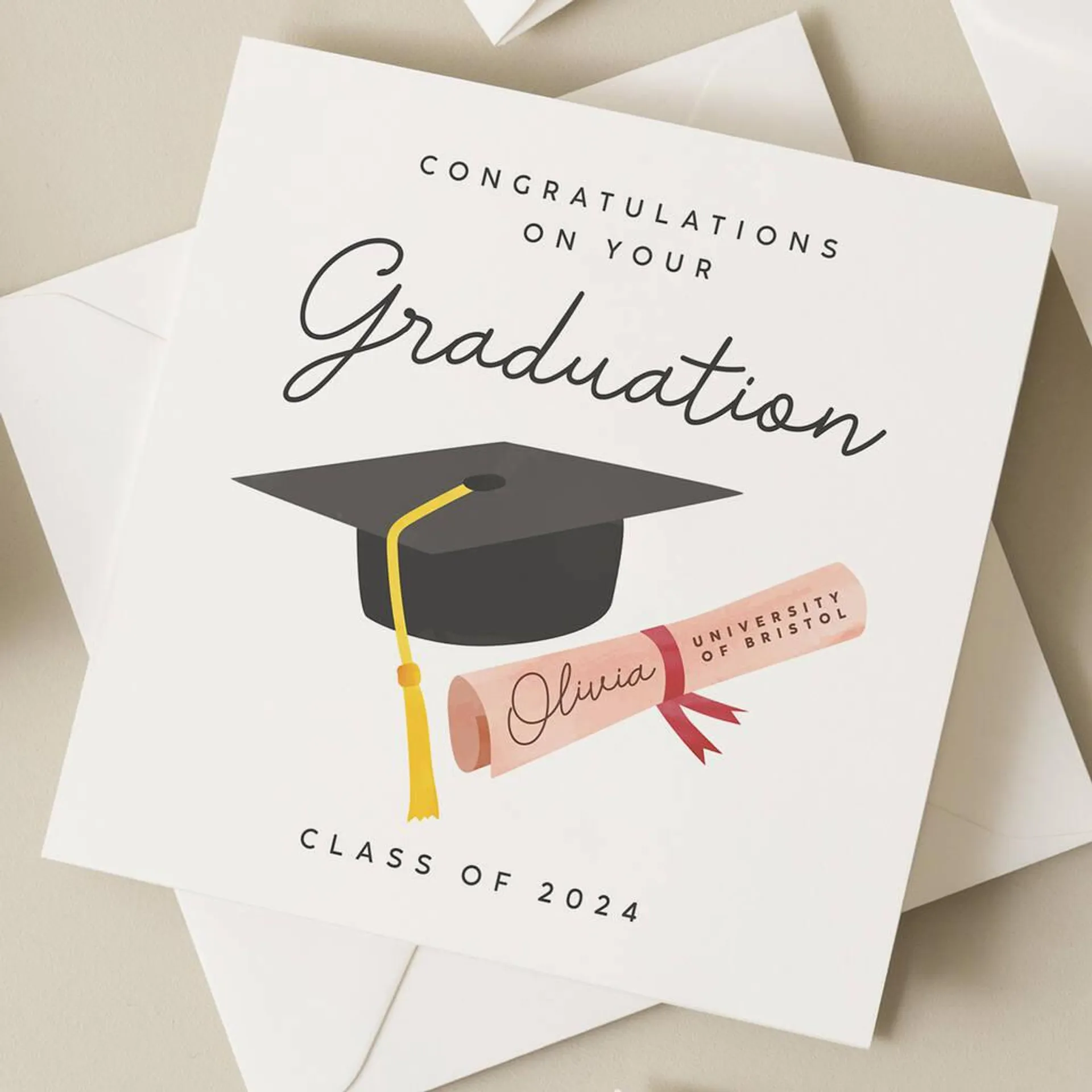 Graduation Degree Card