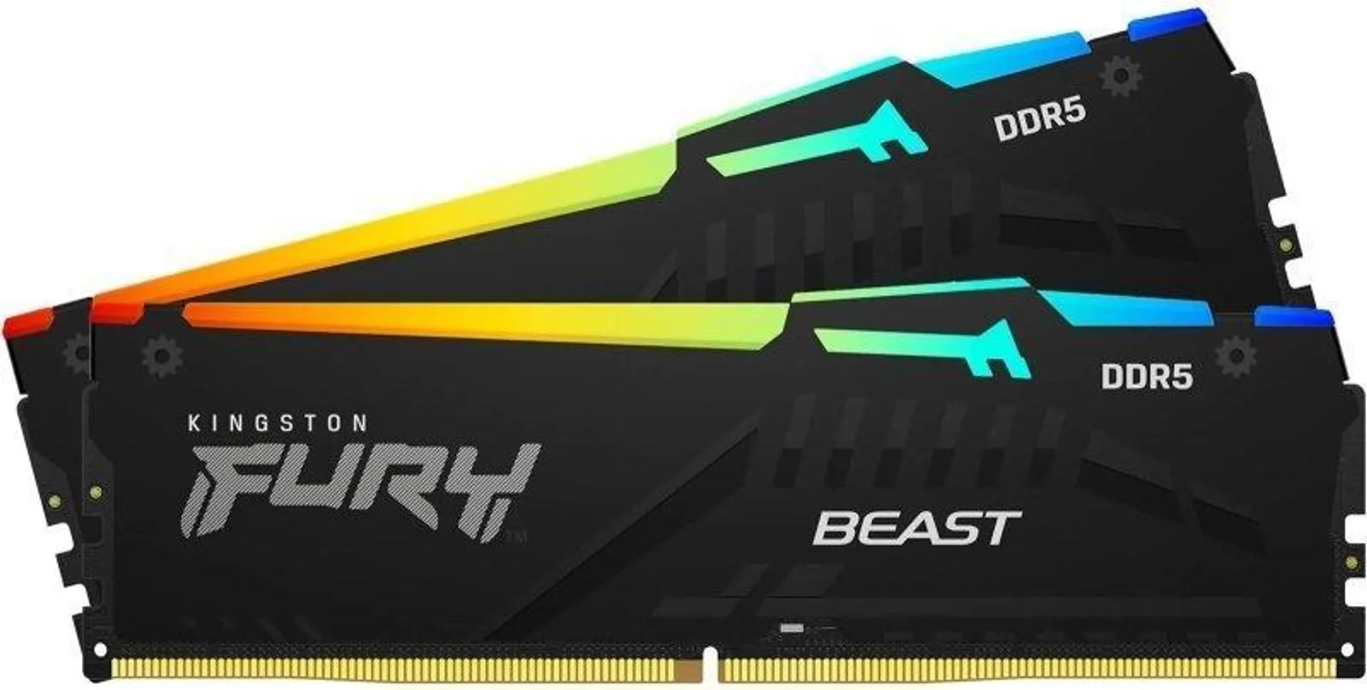 Kingston FURY Beast RGB 32GB 6000MHz DDR5 CL36 DIMM Memory - Black