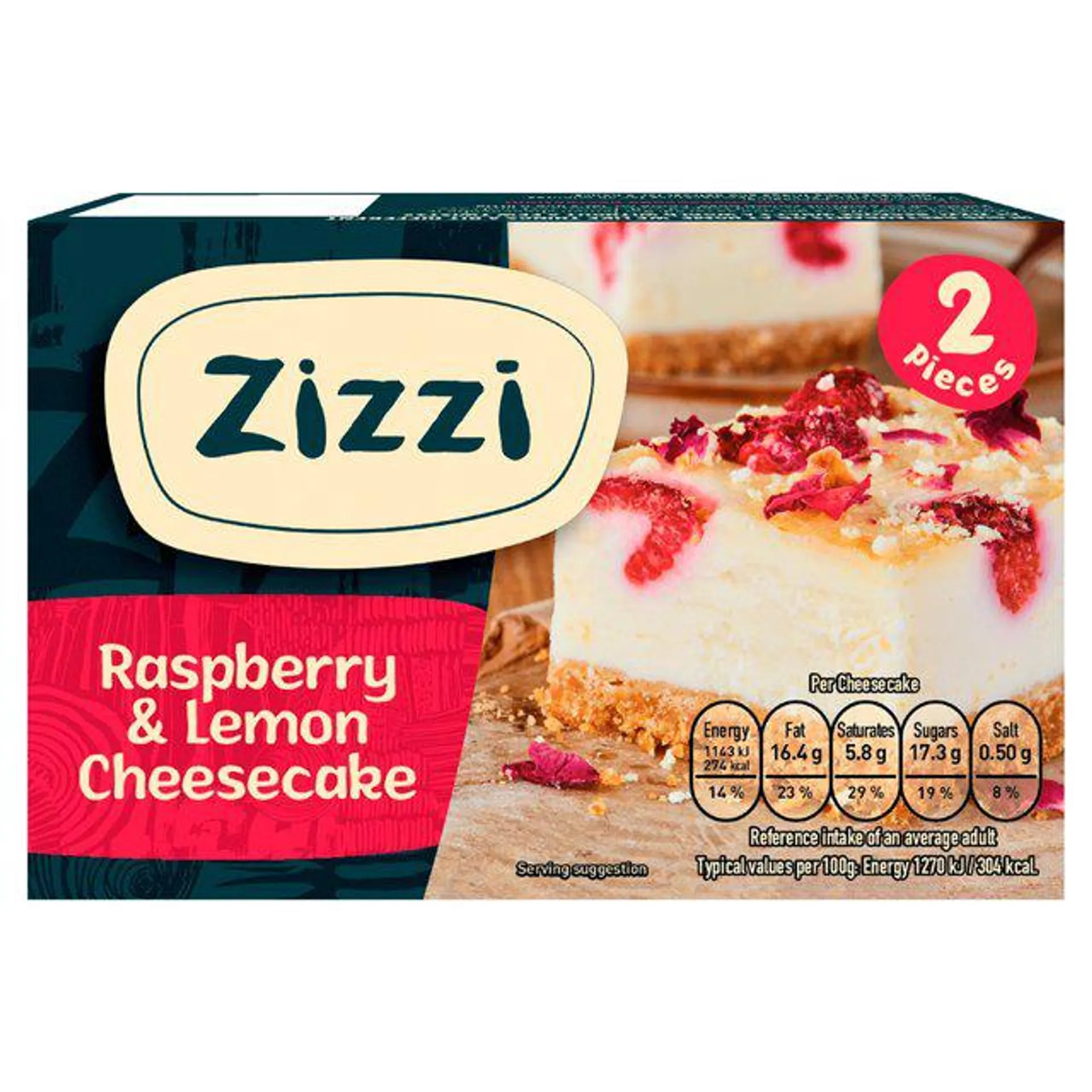 Zizzi Lemon & Raspberry Cheesecake 2 x 90g
