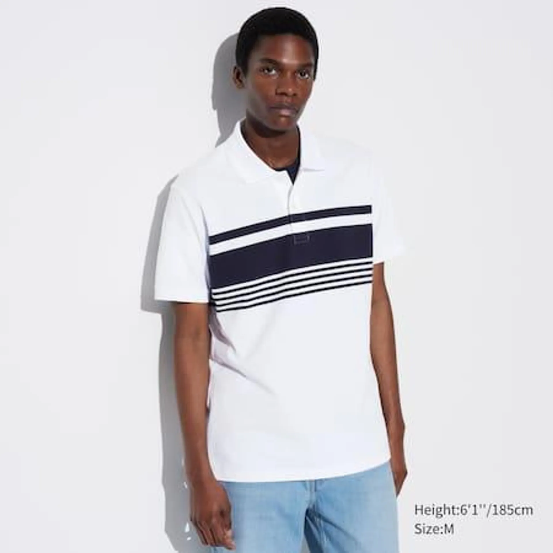 DRY Piqué Striped Polo Shirt