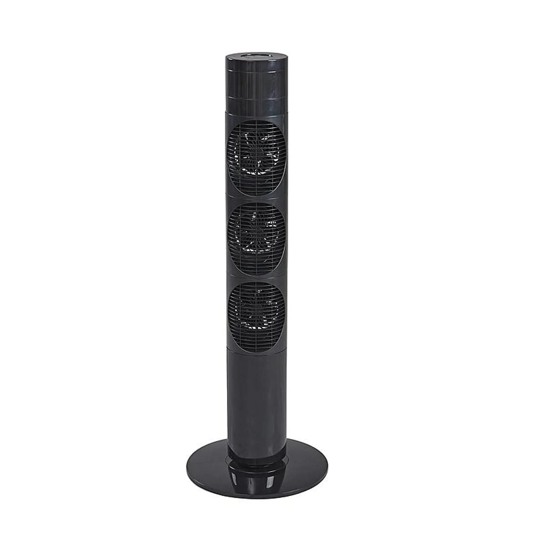 Homesmart - 20W Power Saving 3 Section Tower Fan with 3 Wind Mode and Remote Control (Height 98cm) - Black