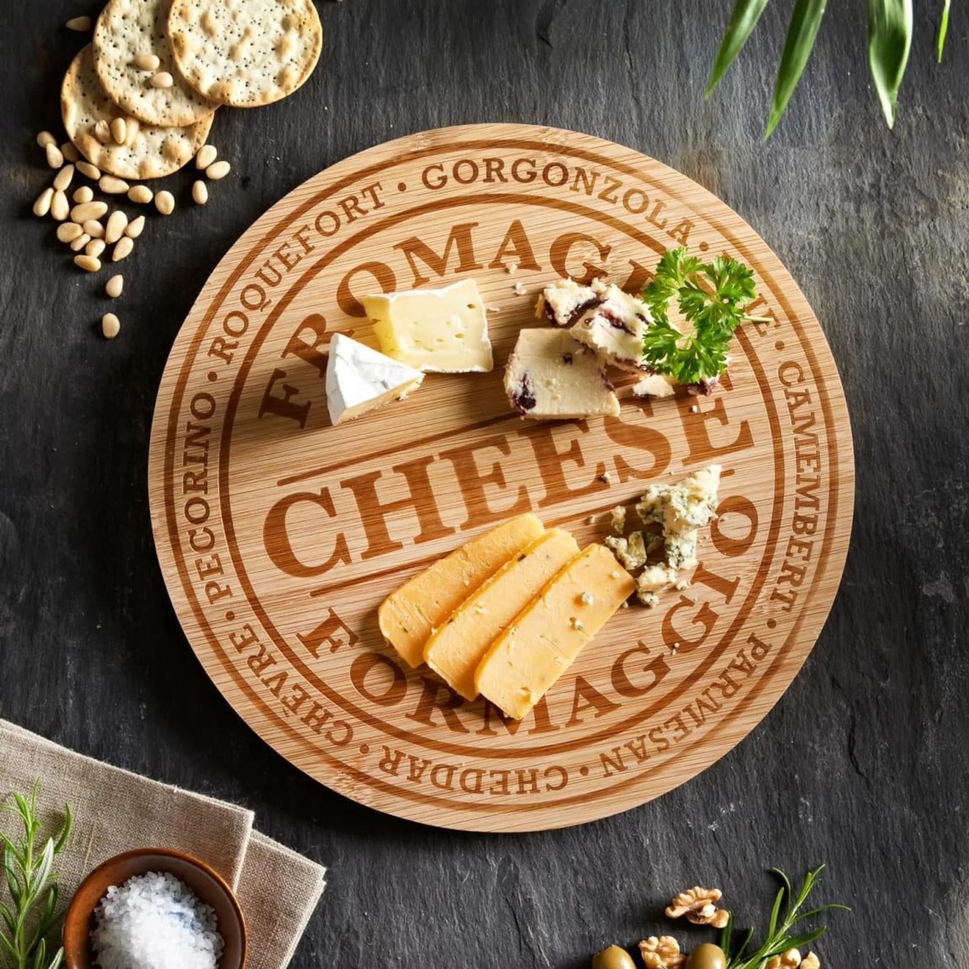 Wooden Engraved Cheese Board